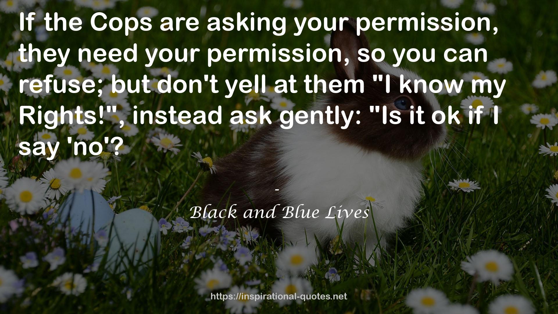 Black and Blue Lives QUOTES