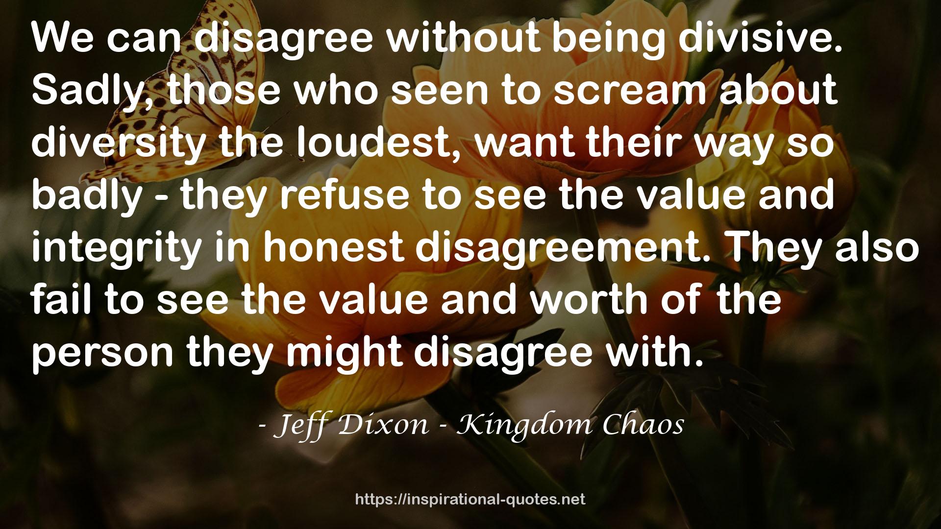 Jeff Dixon - Kingdom Chaos QUOTES