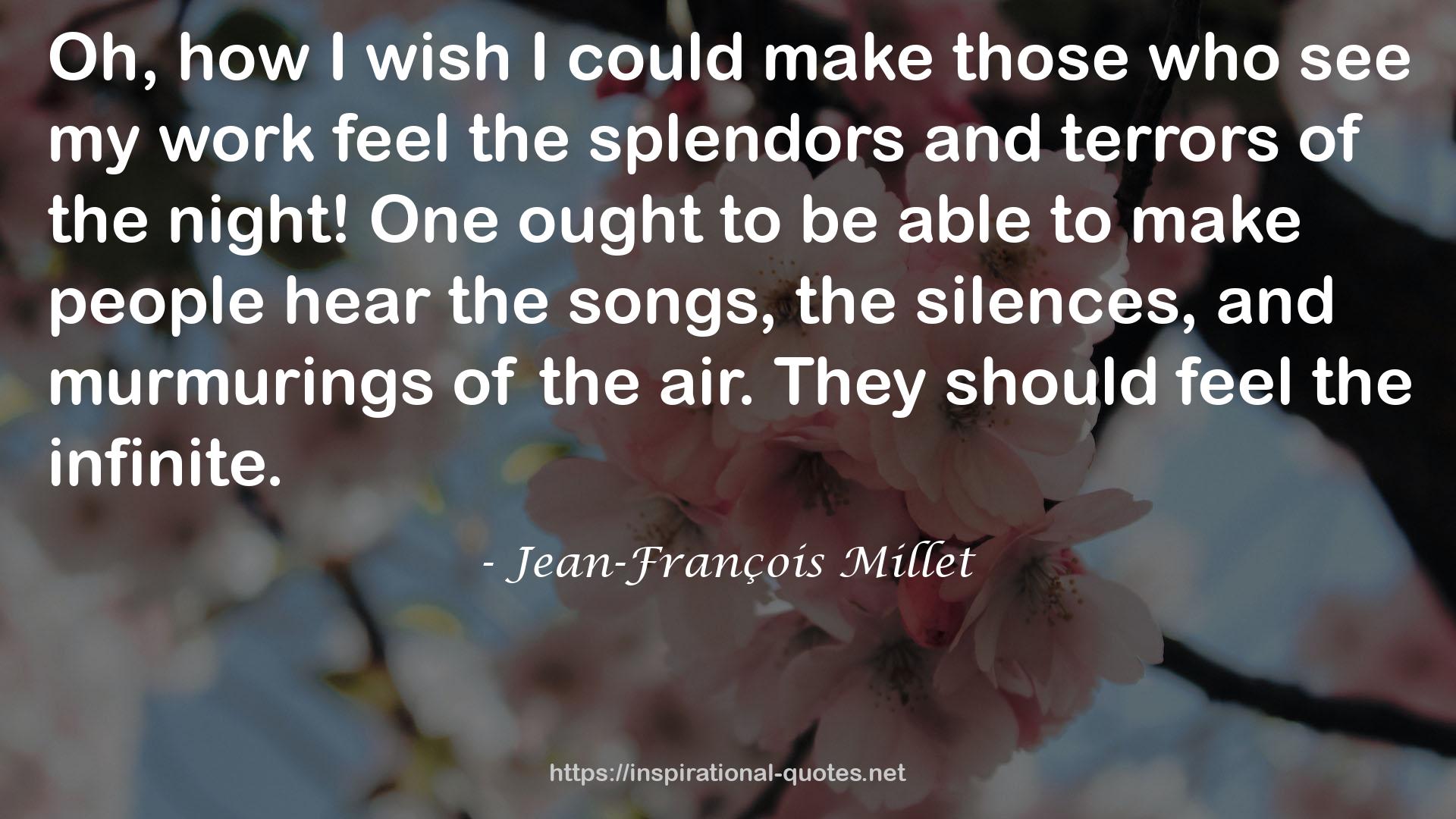 Jean-François Millet QUOTES