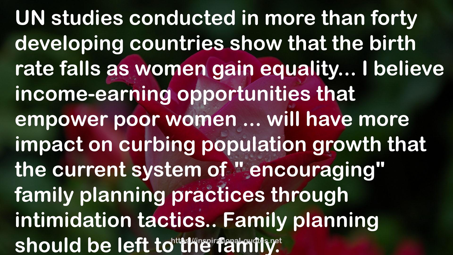 Family planning  QUOTES