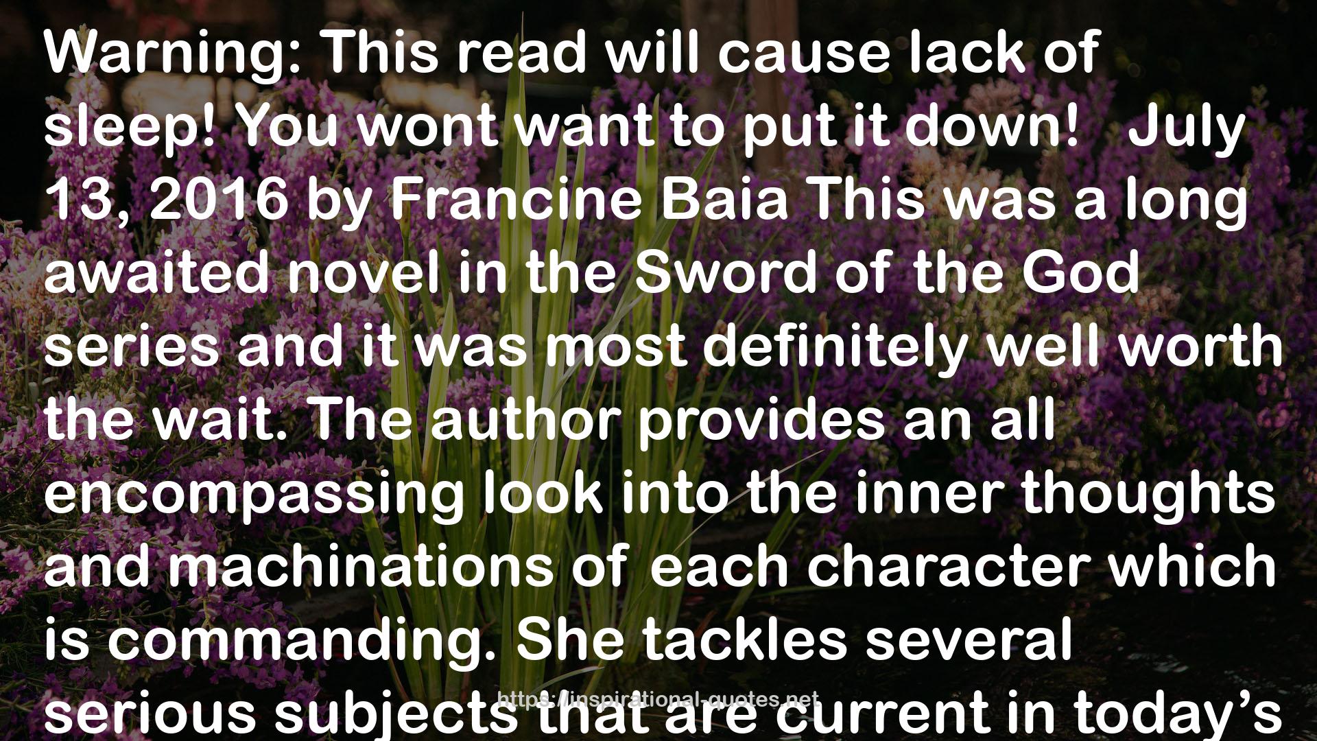 Sword of the Gods: The Dark Lord's Vessel (Sword of the Gods Saga, # 4) QUOTES