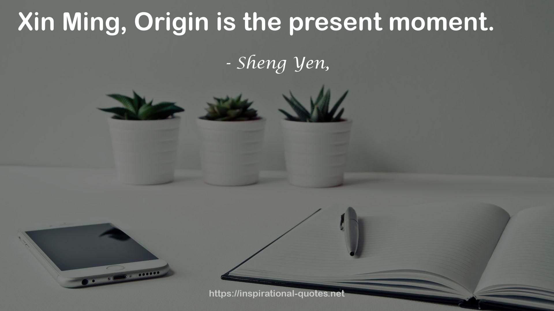 Sheng Yen, QUOTES