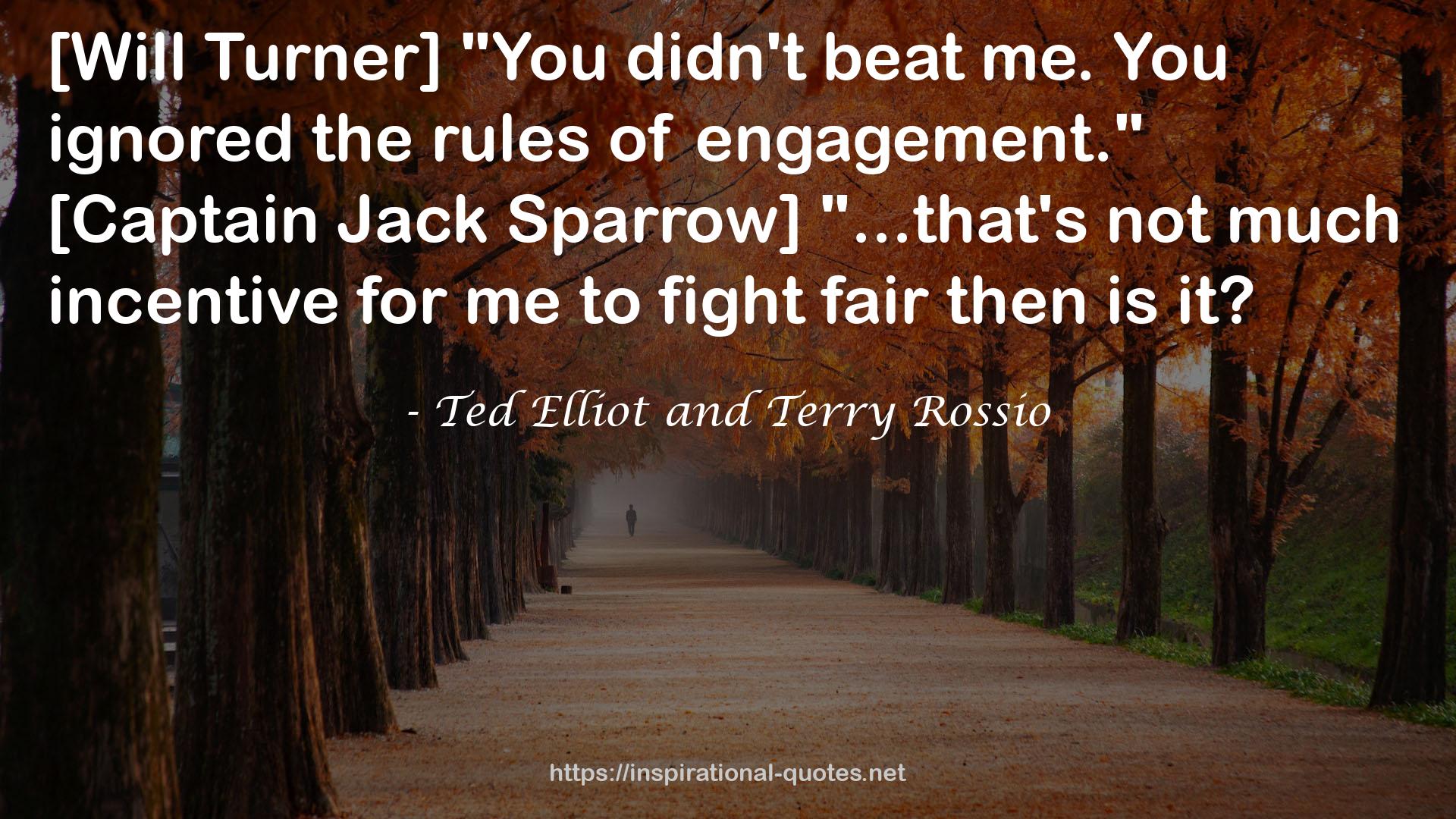 Ted Elliot and Terry Rossio QUOTES