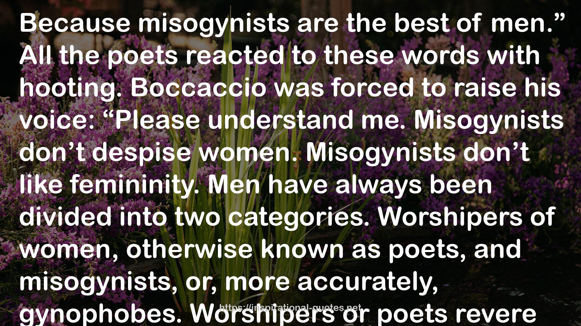 misogynists  QUOTES