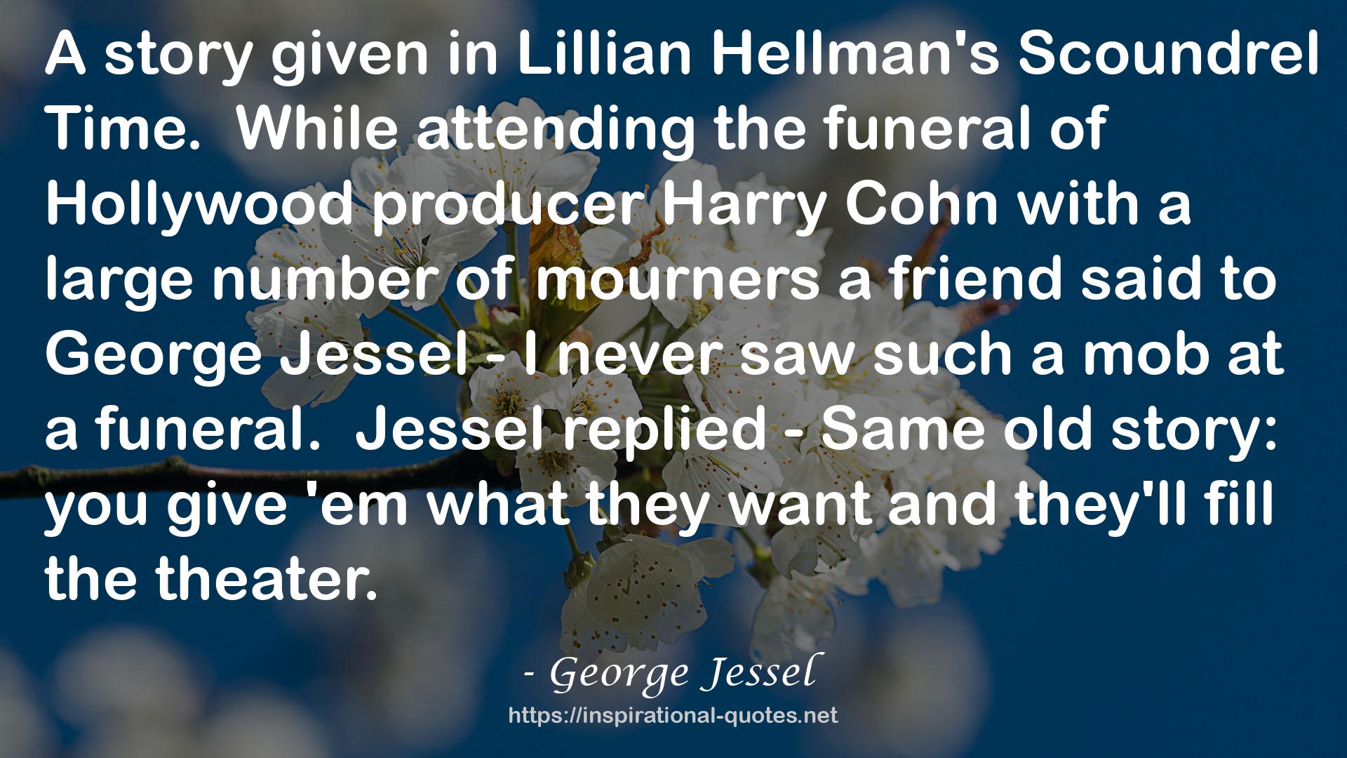 George Jessel QUOTES