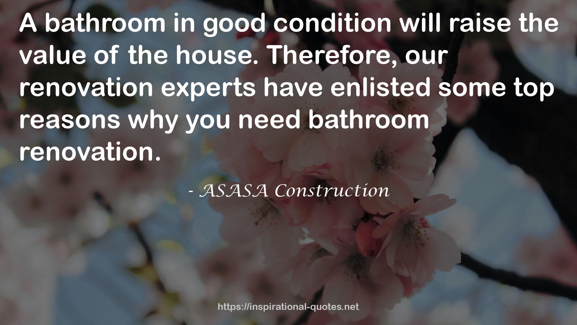 ASASA Construction QUOTES