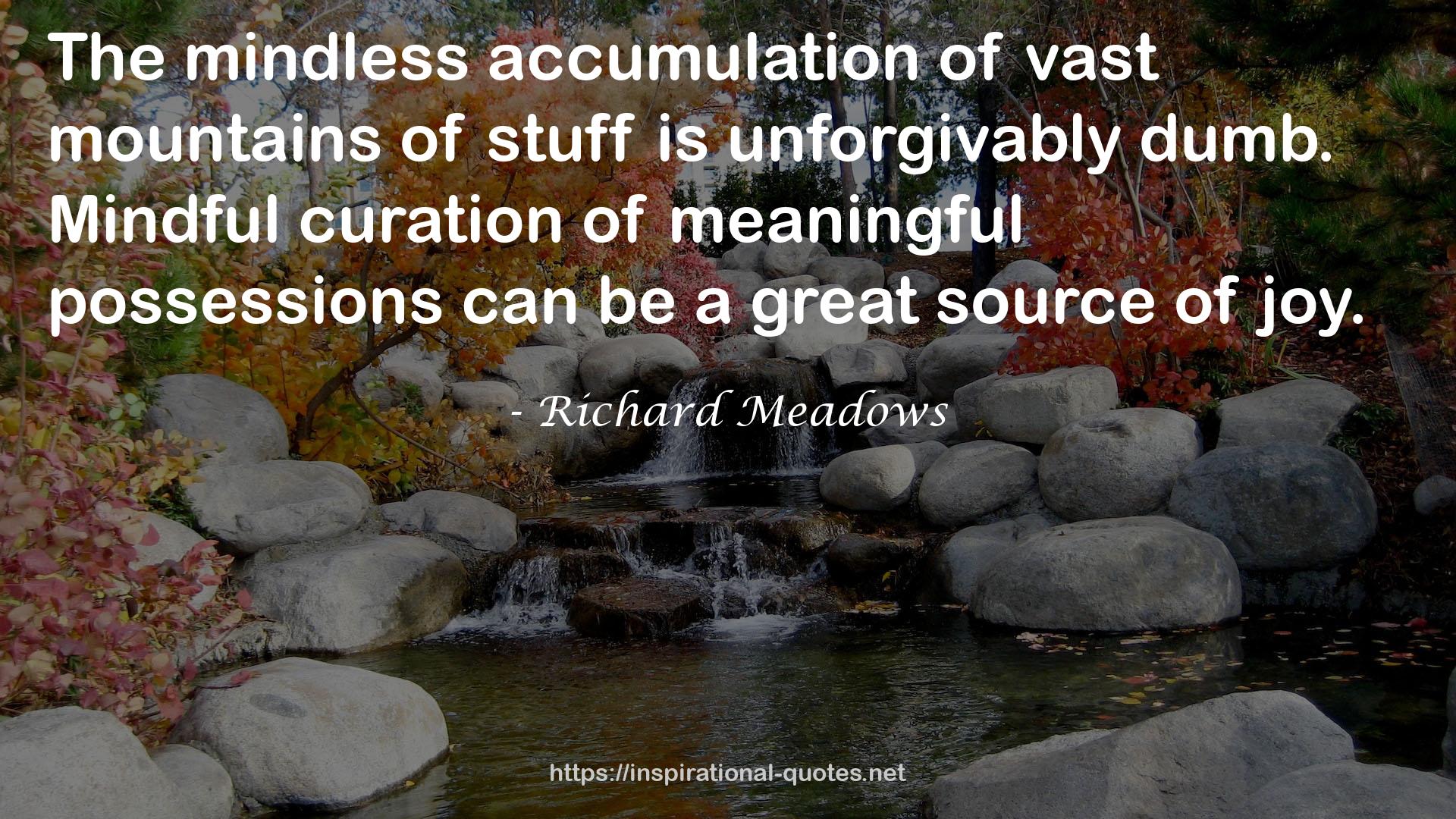 Richard Meadows QUOTES