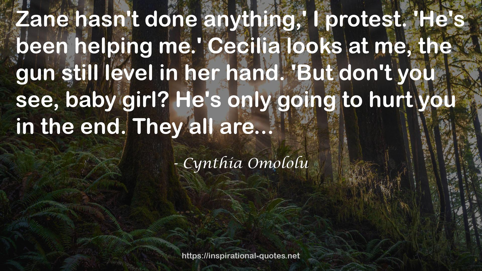 Cynthia Omololu QUOTES