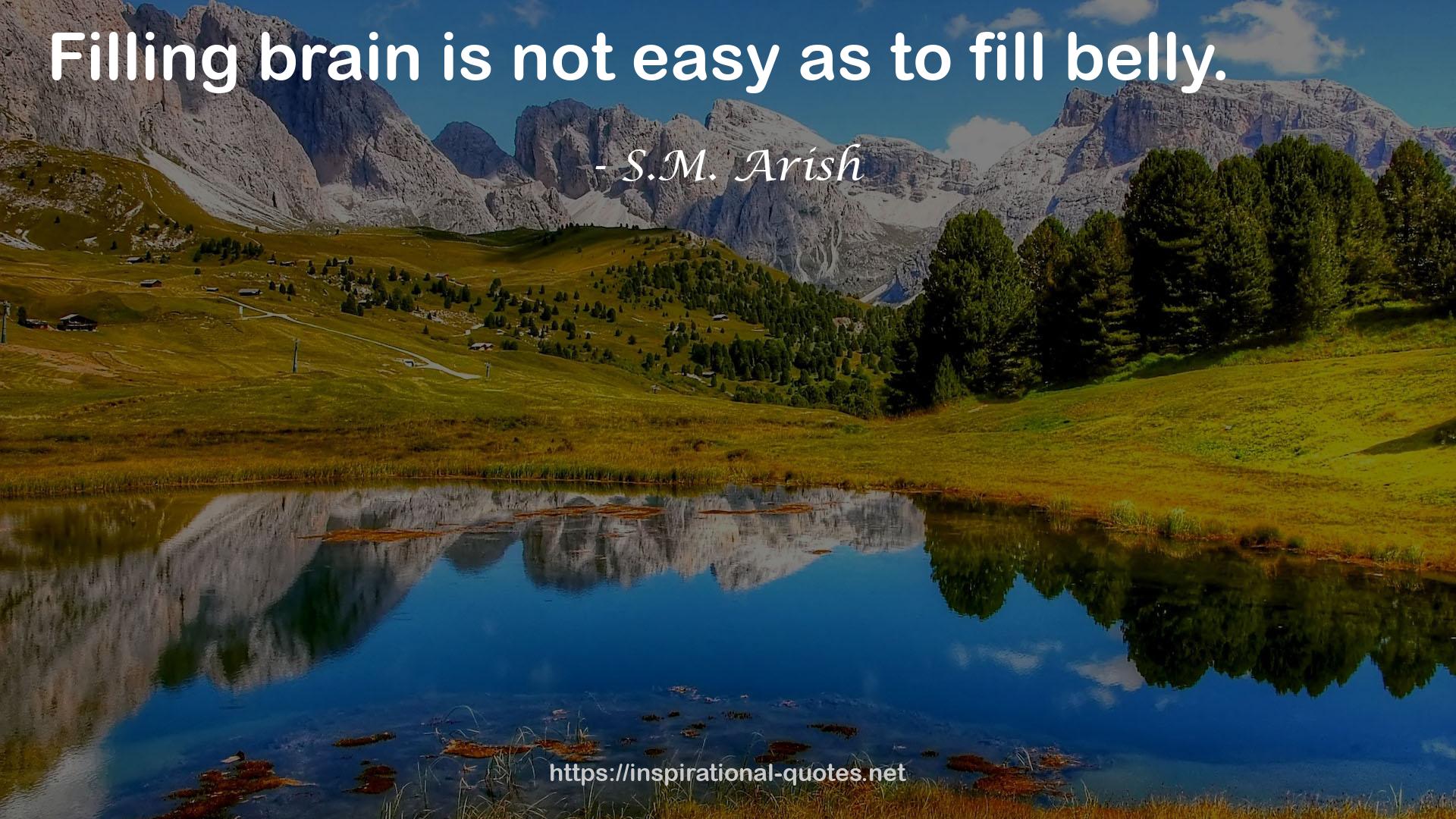 S.M. Arish QUOTES