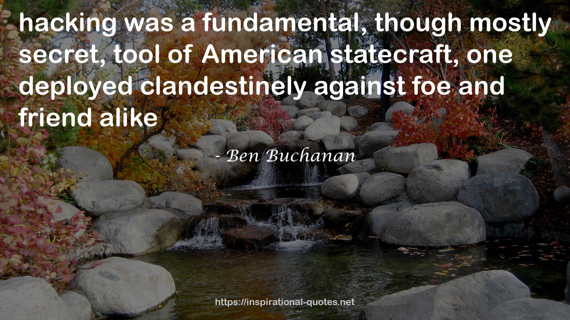 Ben Buchanan QUOTES