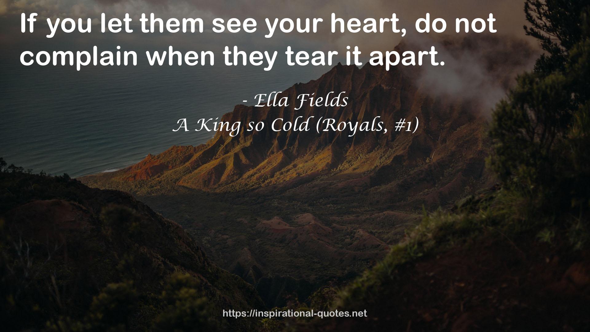A King so Cold (Royals, #1) QUOTES
