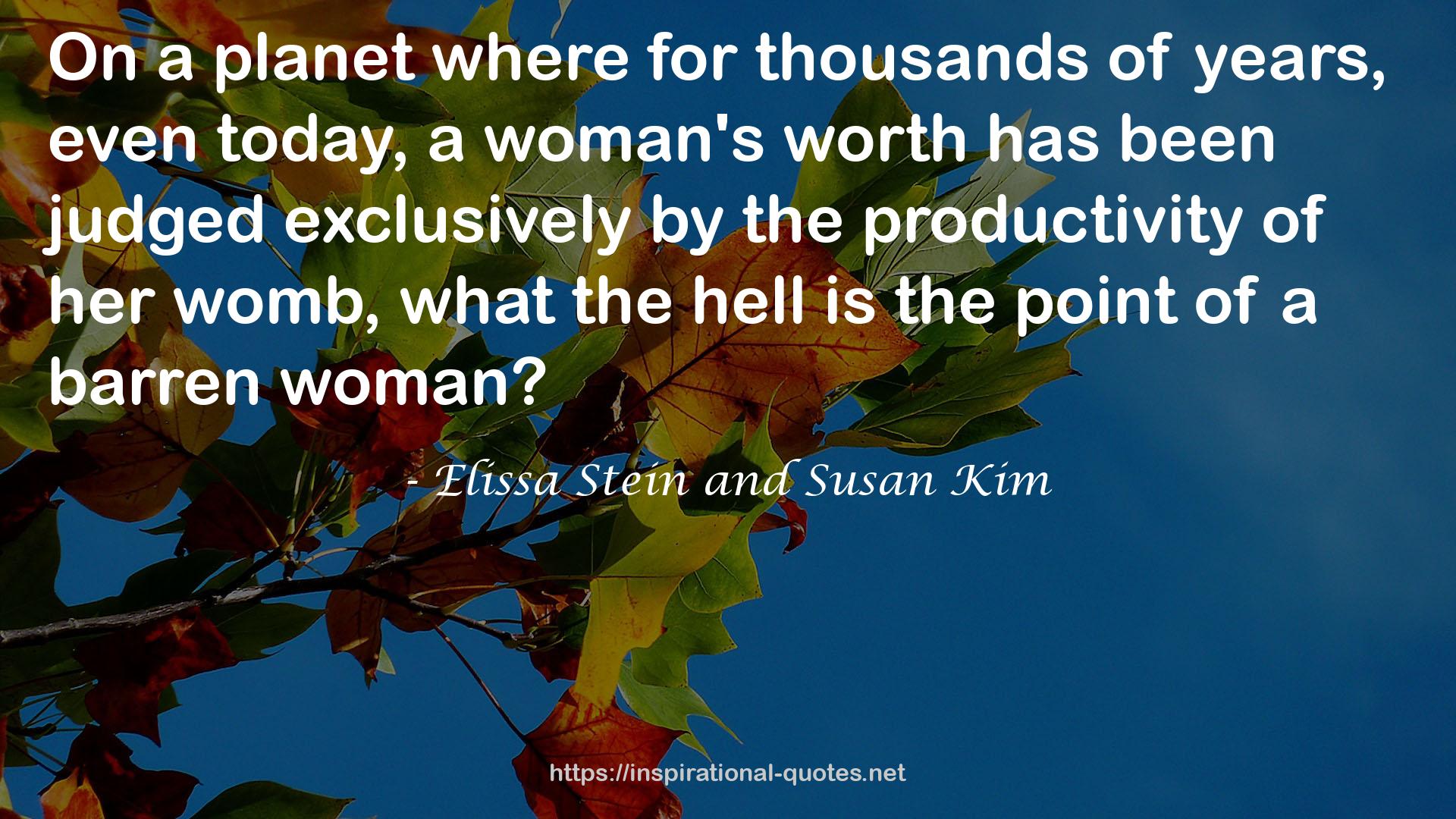 Elissa Stein and Susan Kim QUOTES