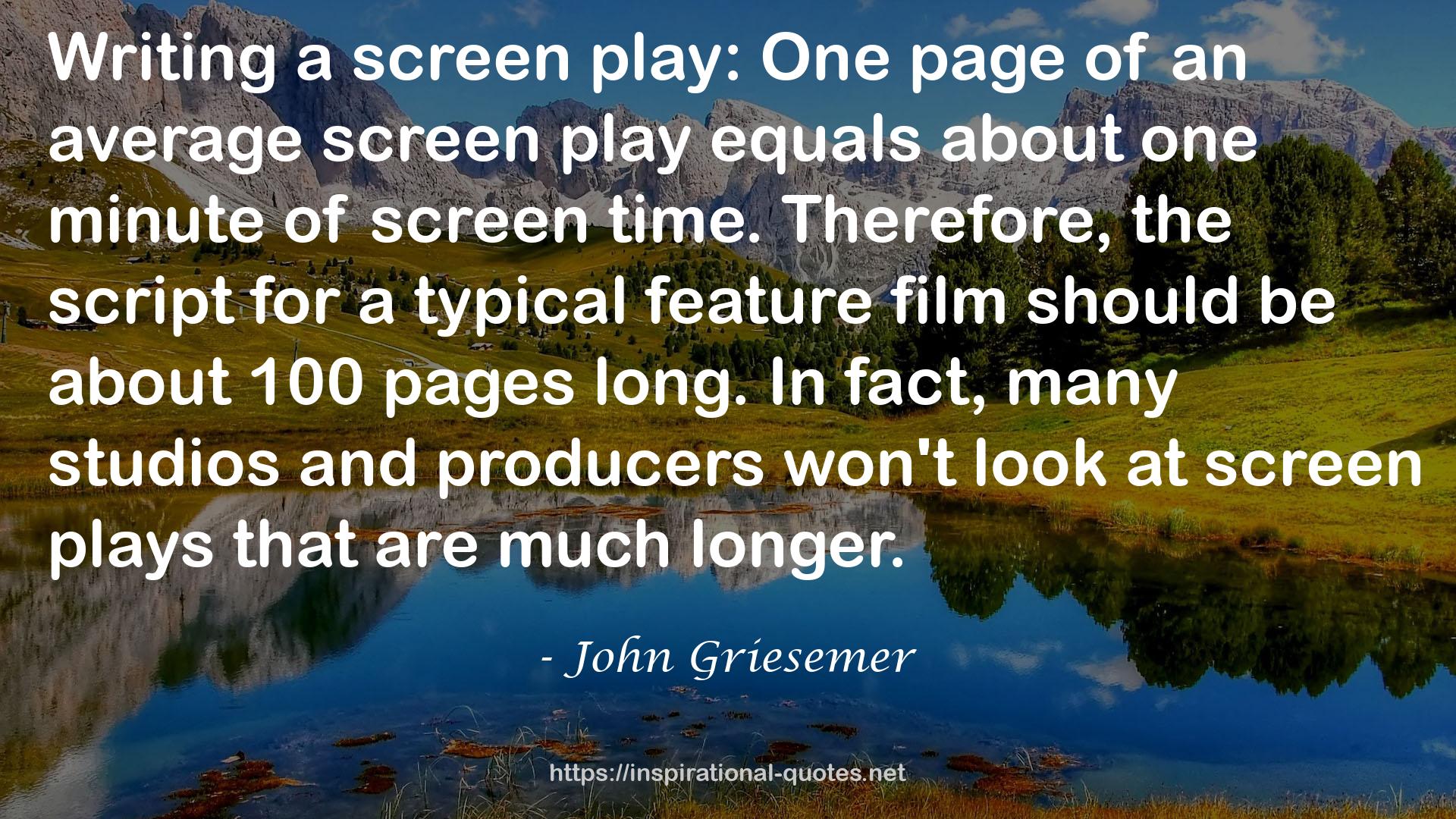 John Griesemer QUOTES