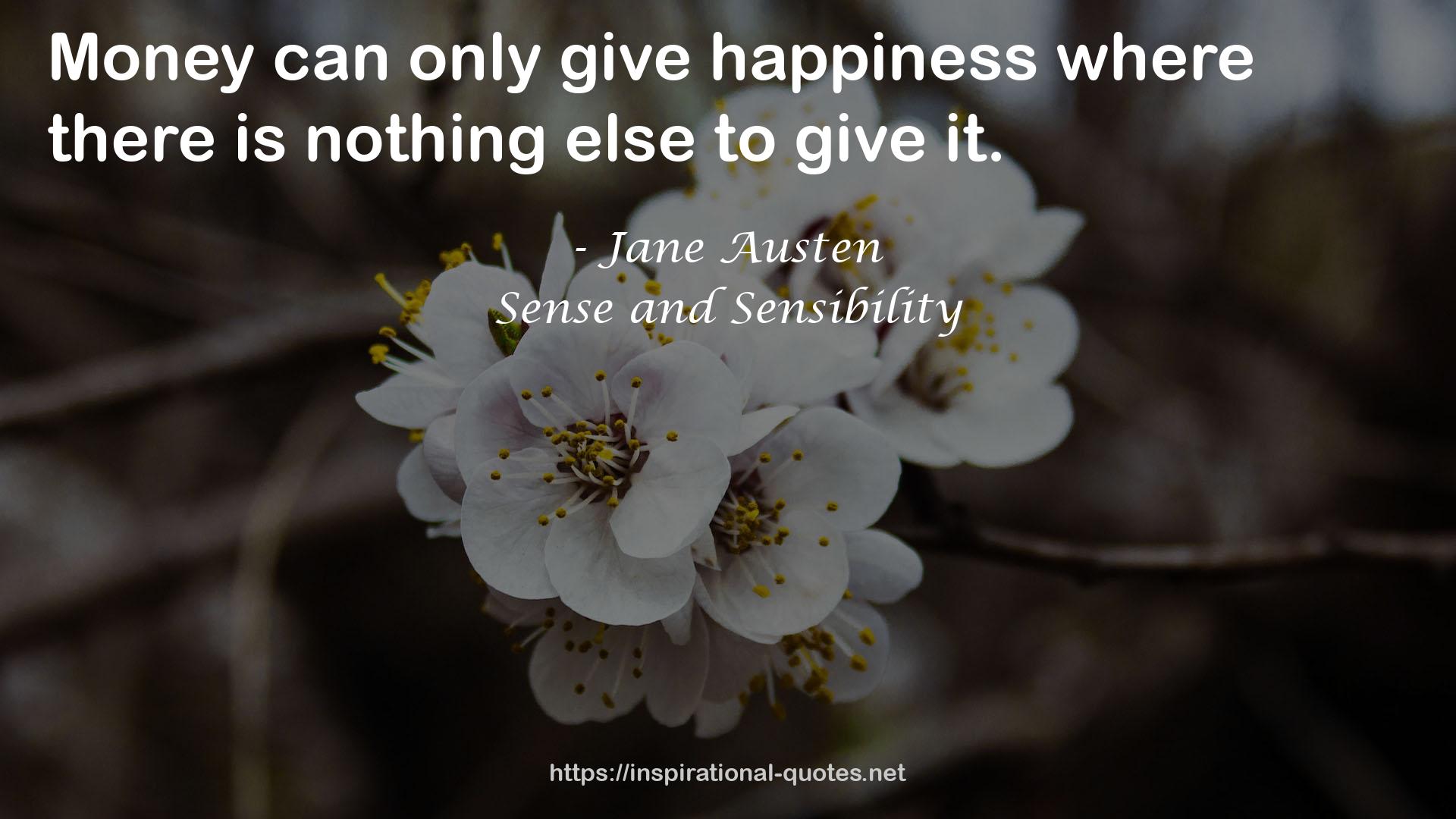 Sense and Sensibility QUOTES