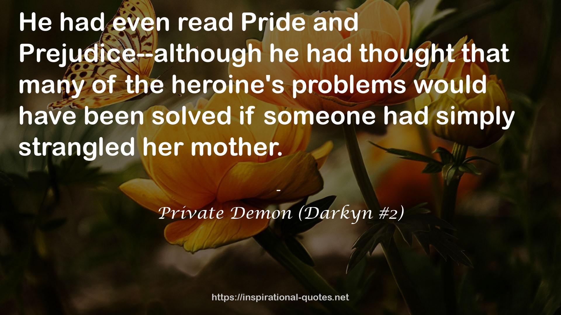 Private Demon (Darkyn #2) QUOTES