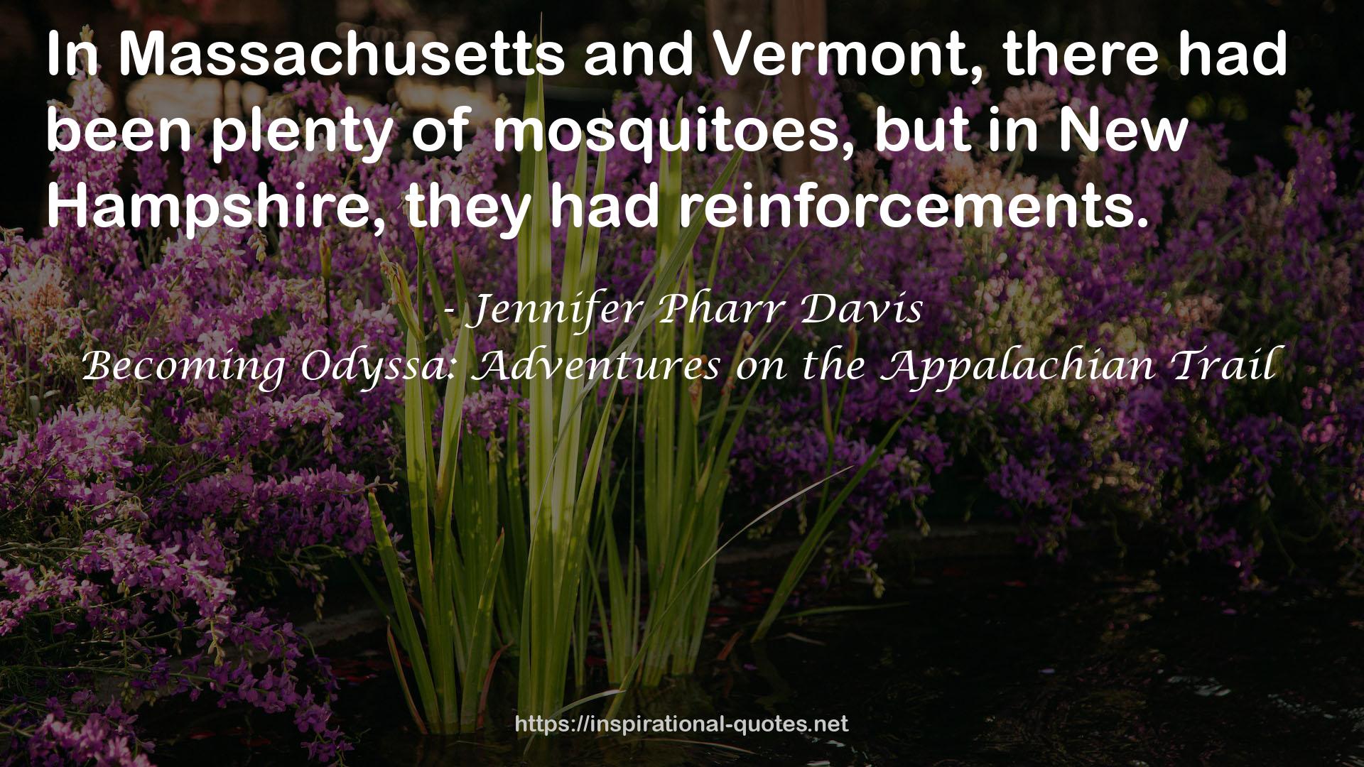 Becoming Odyssa: Adventures on the Appalachian Trail QUOTES
