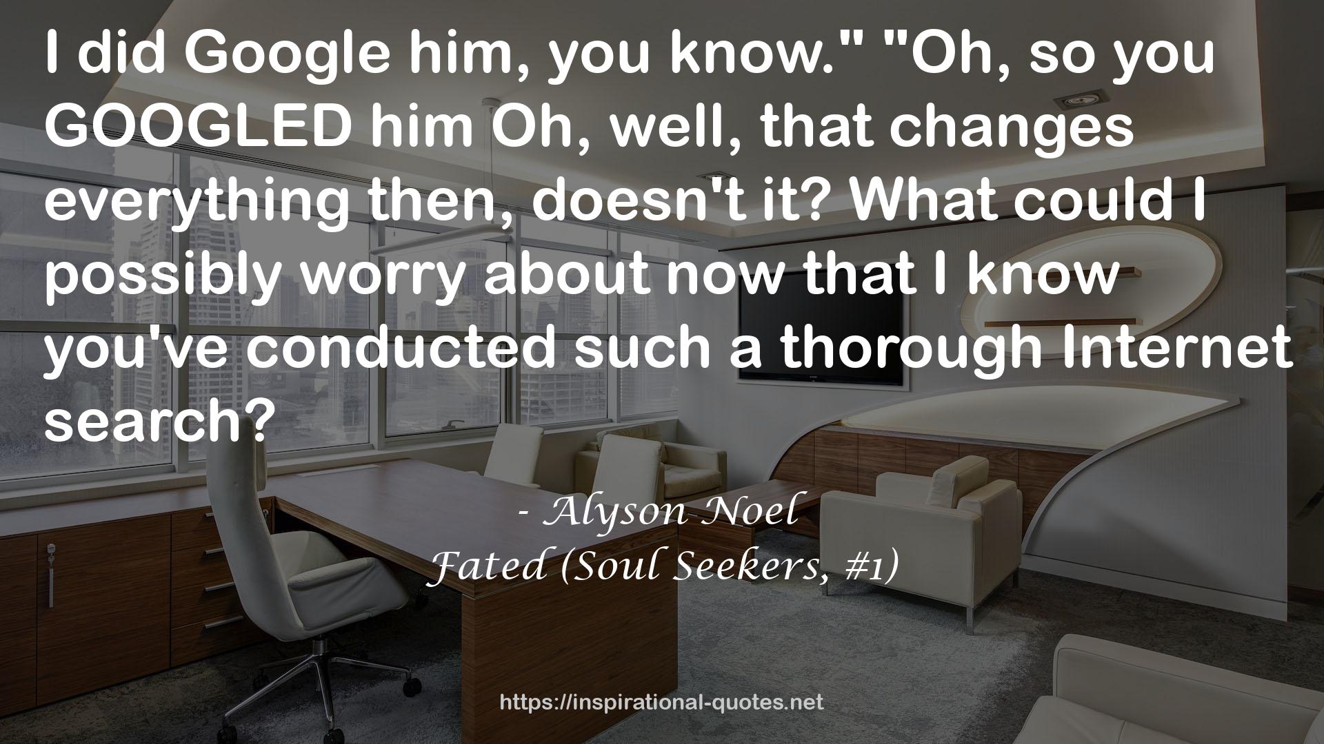 Fated (Soul Seekers, #1) QUOTES