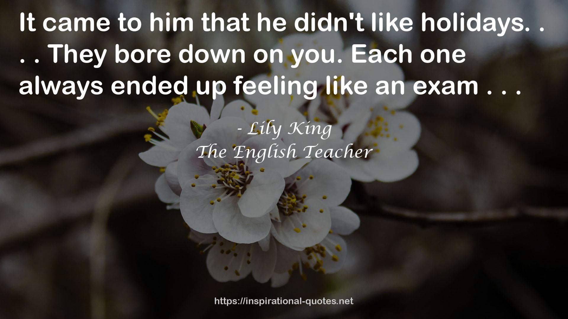 The English Teacher QUOTES