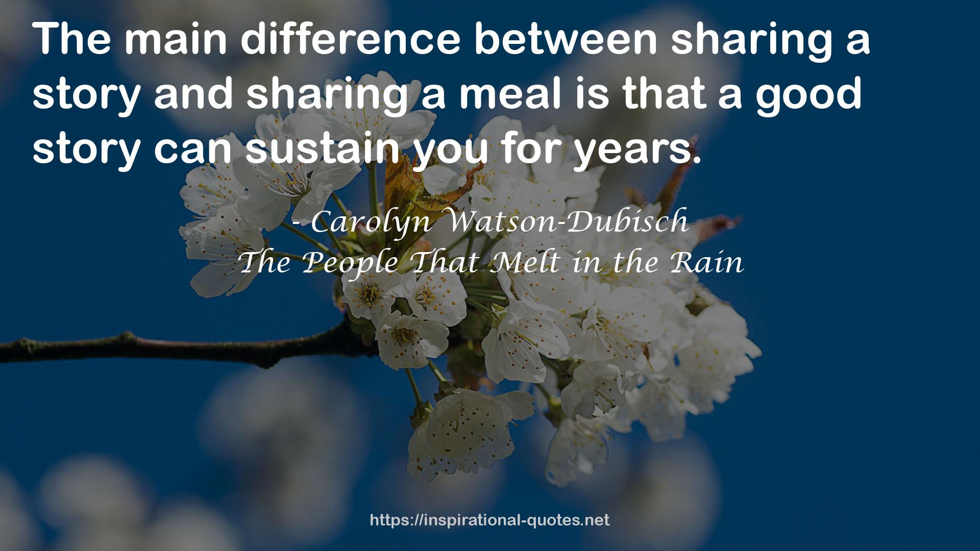 Carolyn Watson-Dubisch QUOTES