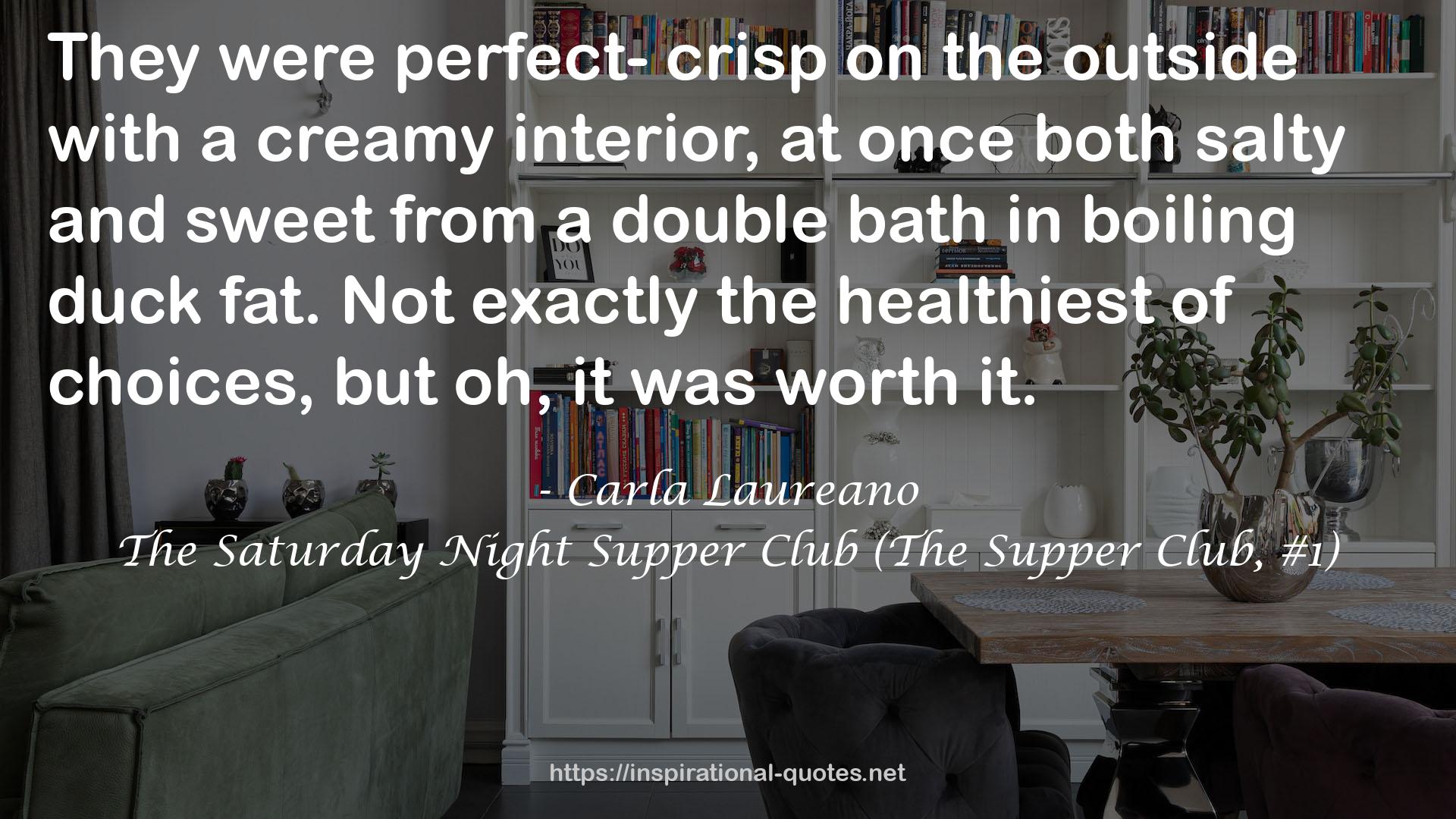 The Saturday Night Supper Club (The Supper Club, #1) QUOTES
