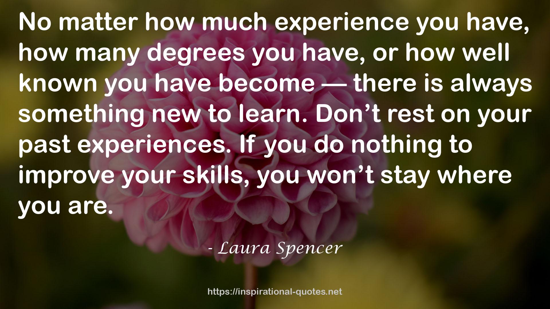 Laura Spencer QUOTES
