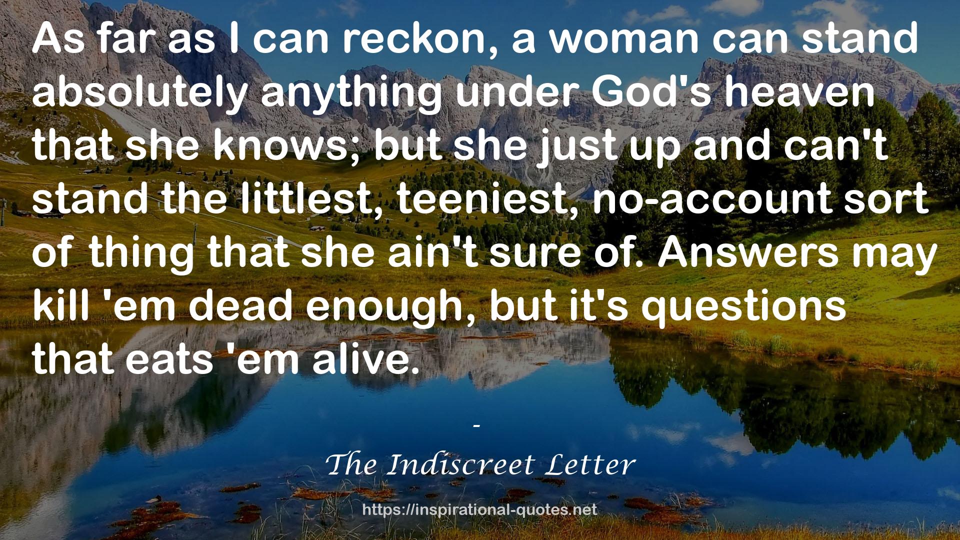 The Indiscreet Letter QUOTES