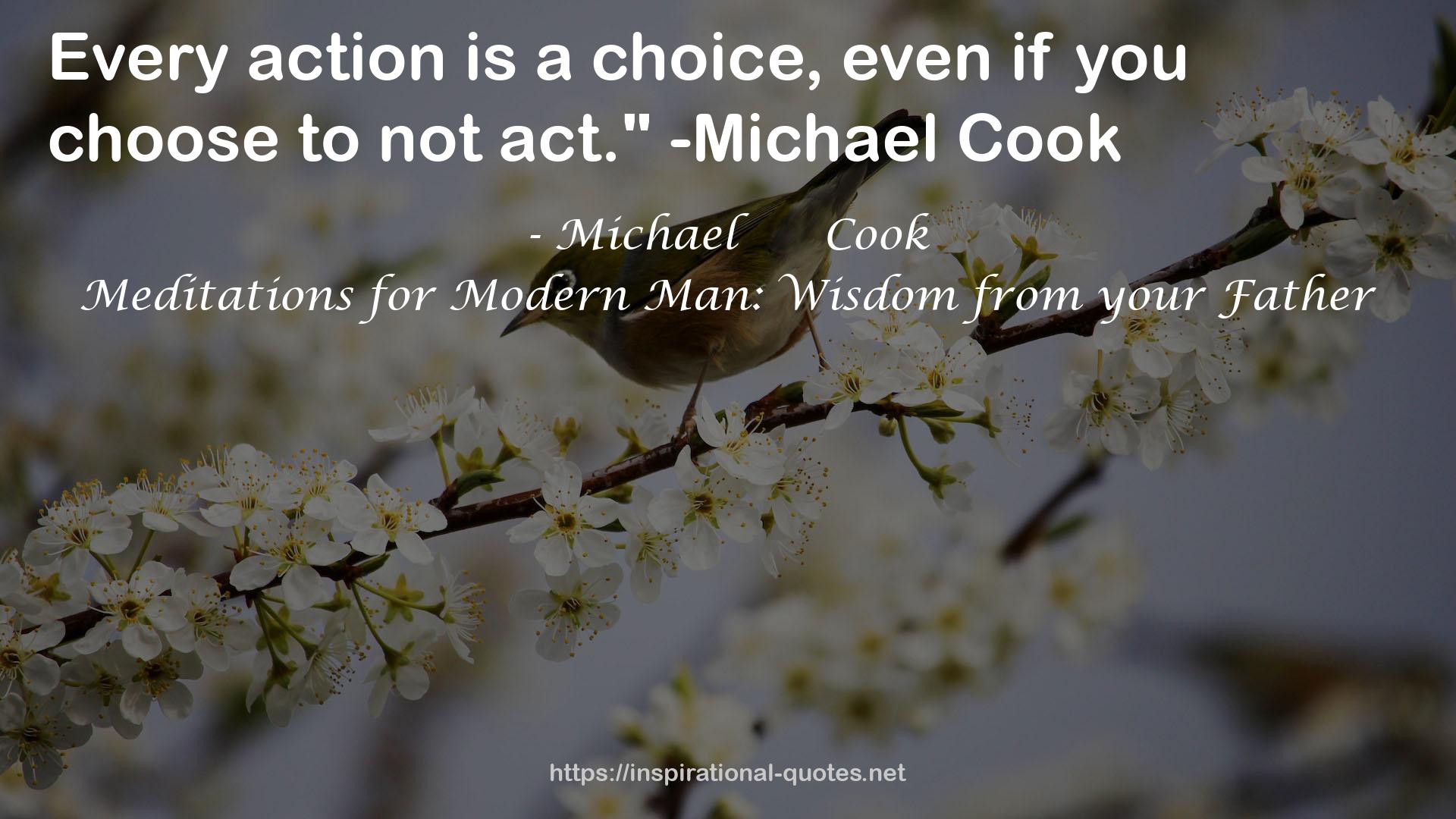 Meditations for Modern Man: Wisdom from your Father QUOTES