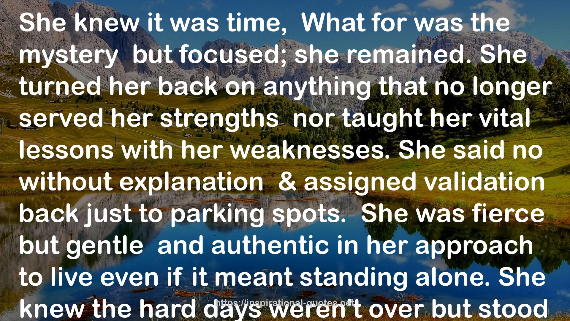 her approach  QUOTES