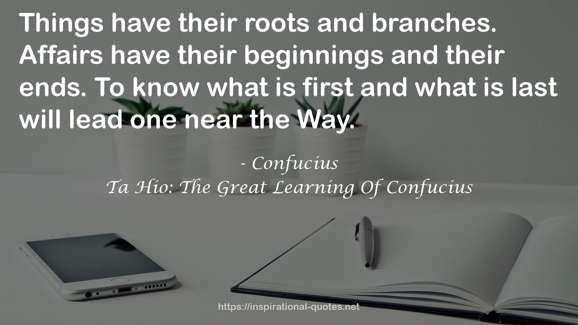 Ta Hio: The Great Learning Of Confucius QUOTES