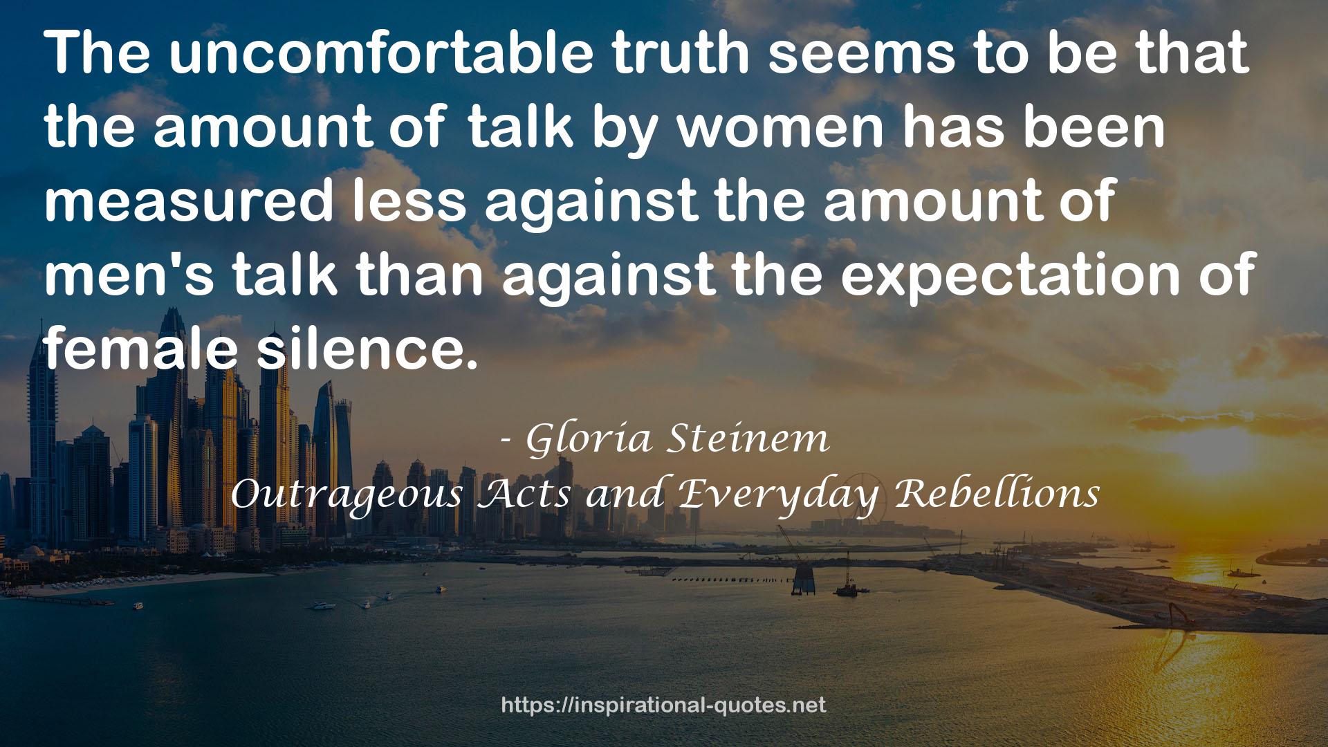 Gloria Steinem QUOTES