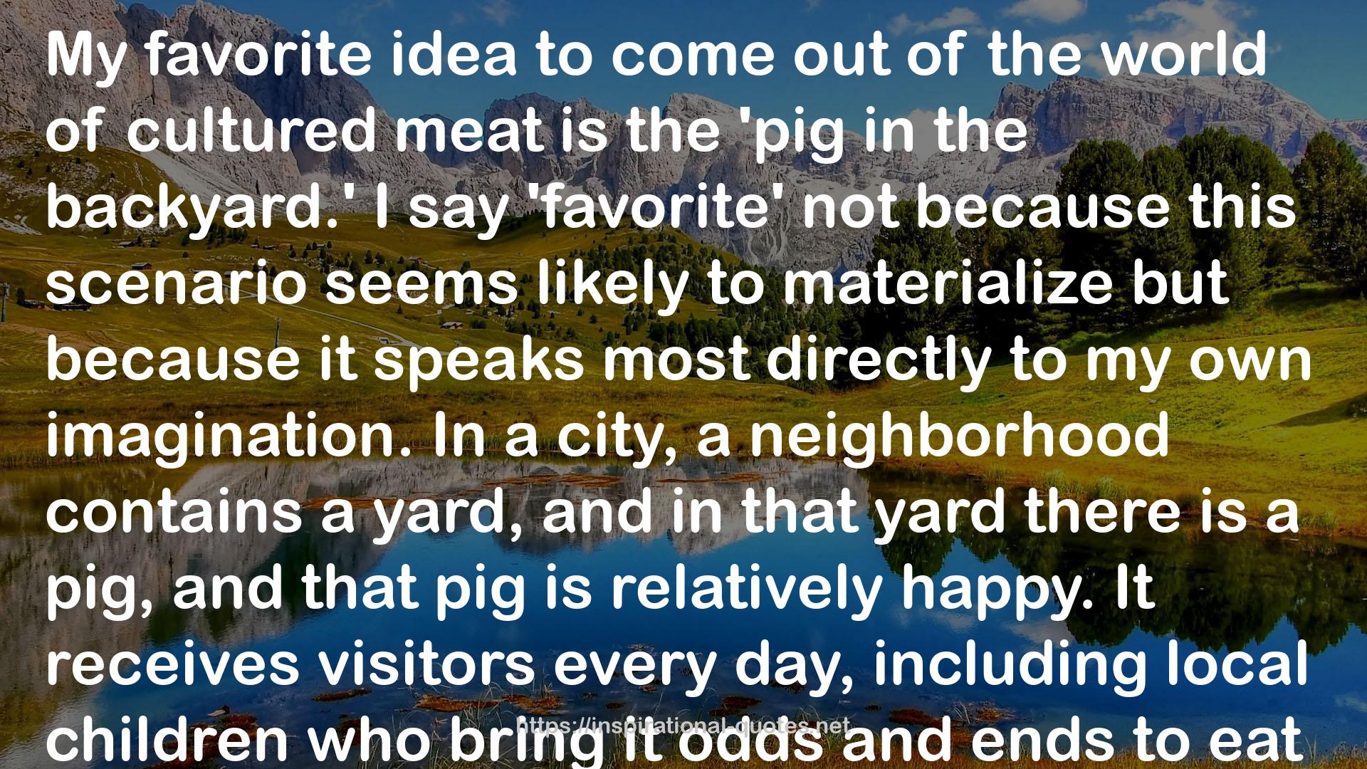 Meat Planet: Artificial Flesh and the Future of Food QUOTES