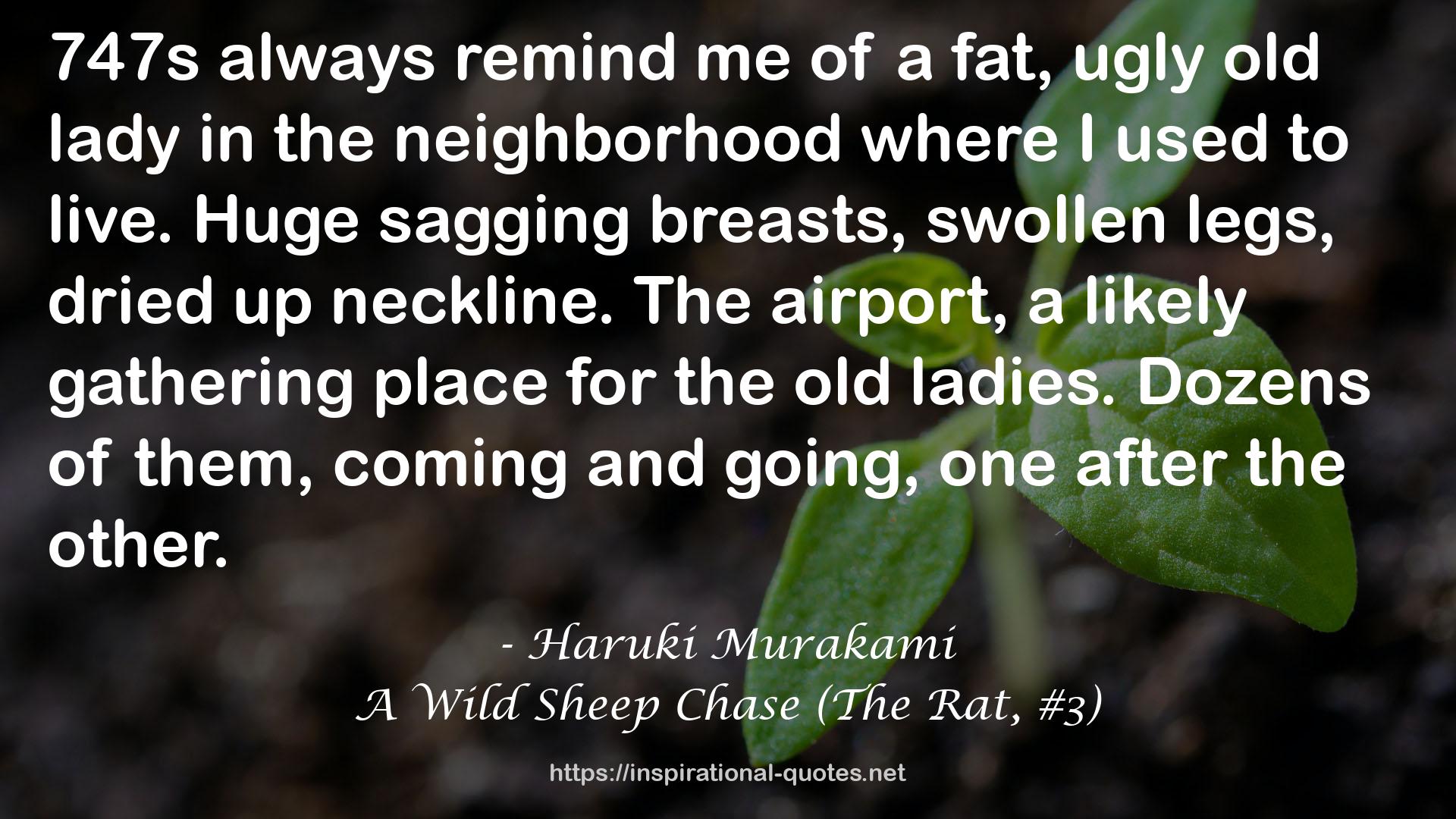 A Wild Sheep Chase (The Rat, #3) QUOTES