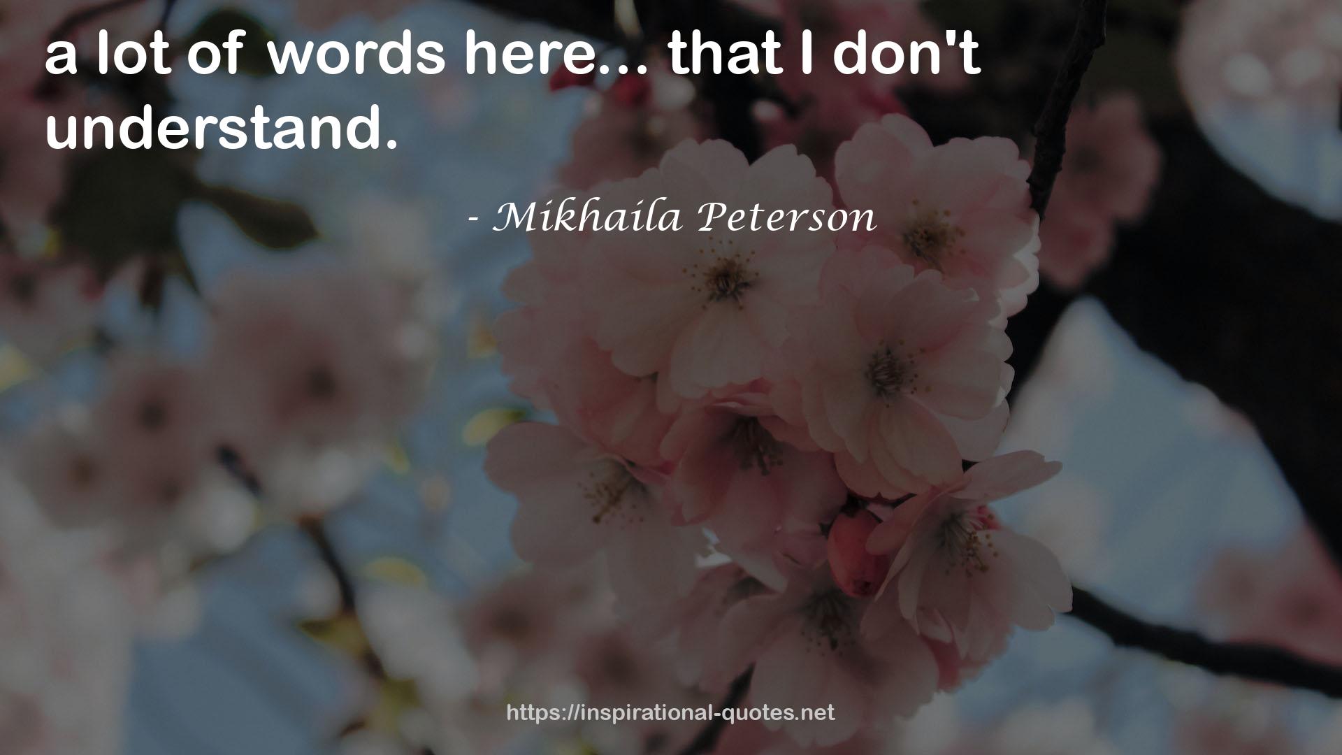 Mikhaila Peterson QUOTES