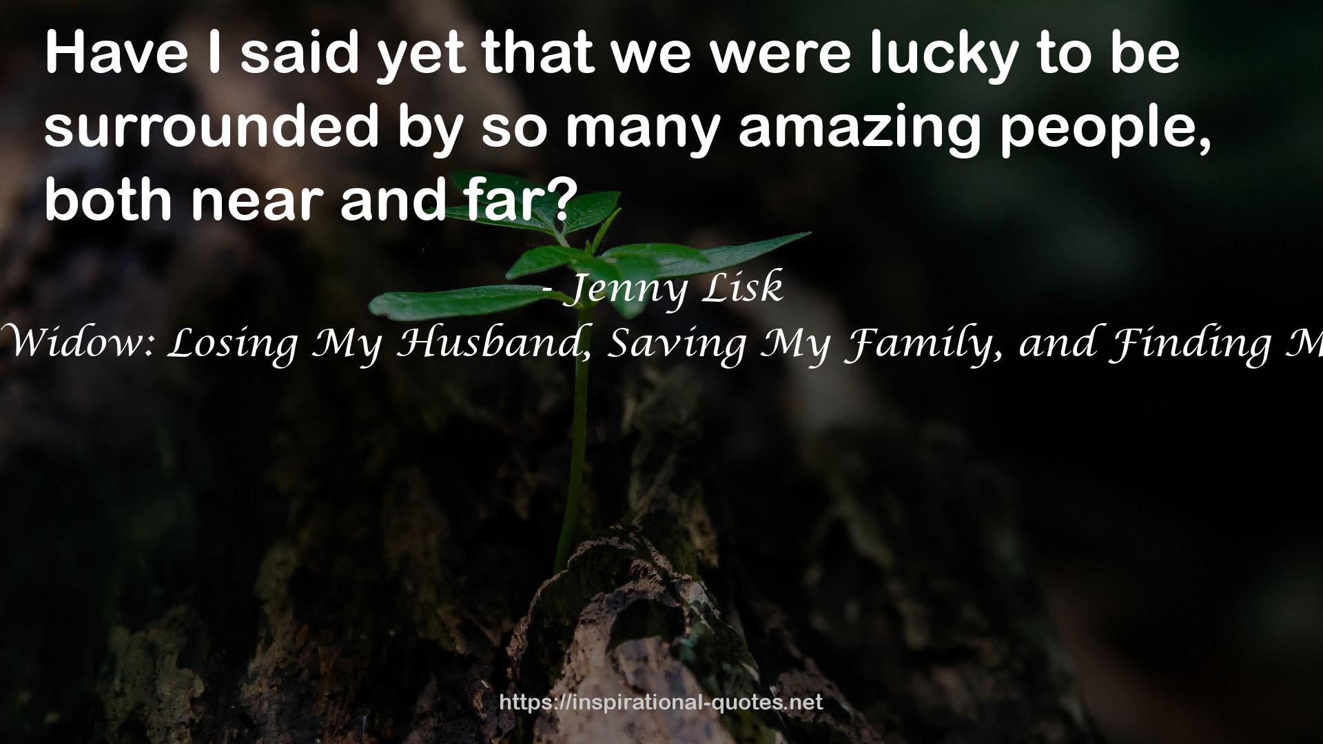 Jenny Lisk QUOTES