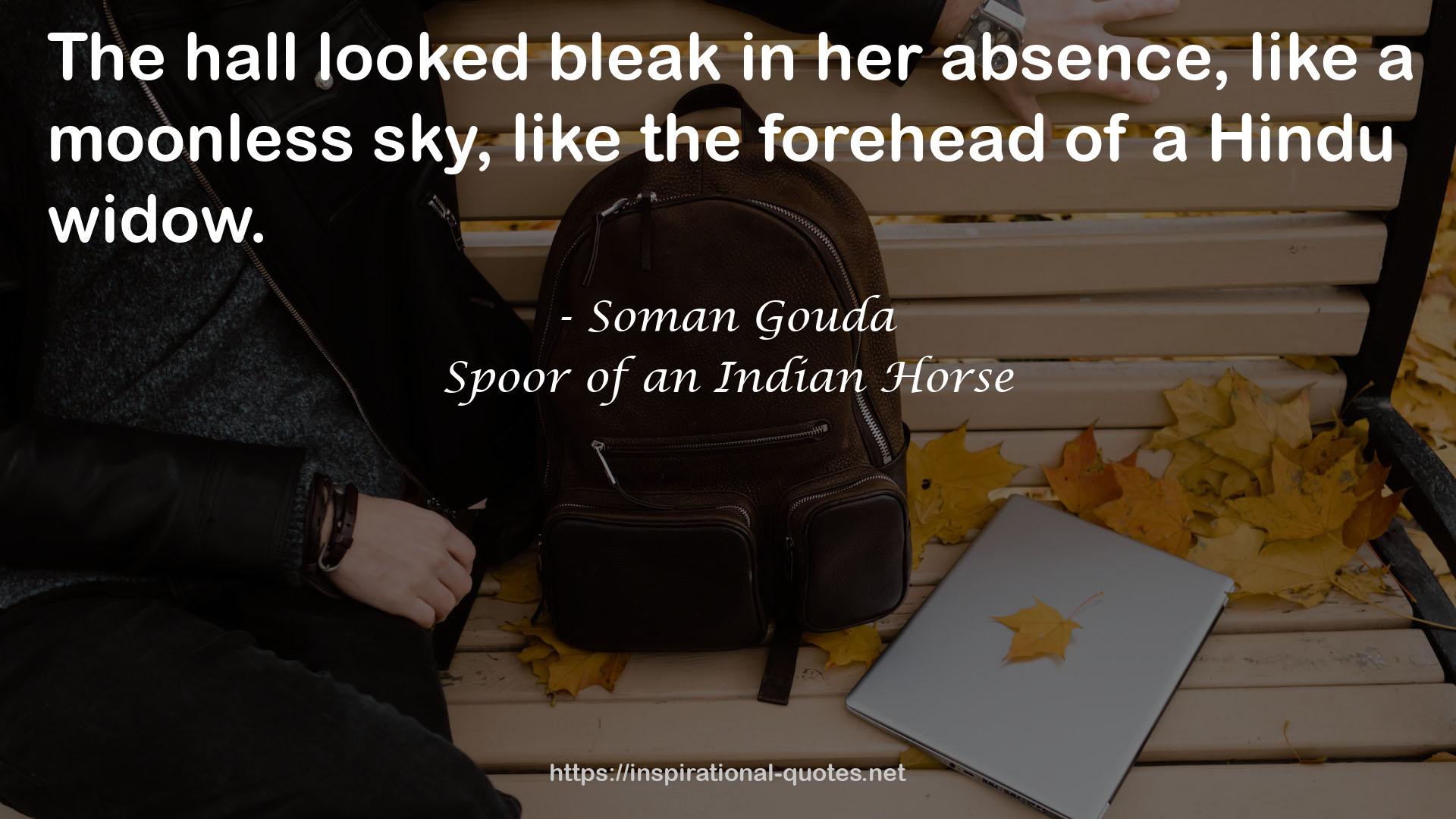 Spoor of an Indian Horse QUOTES