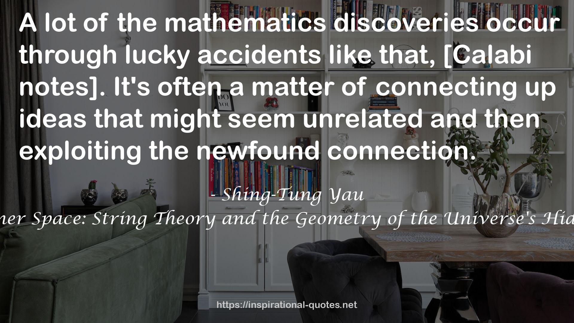 Shing-Tung Yau QUOTES