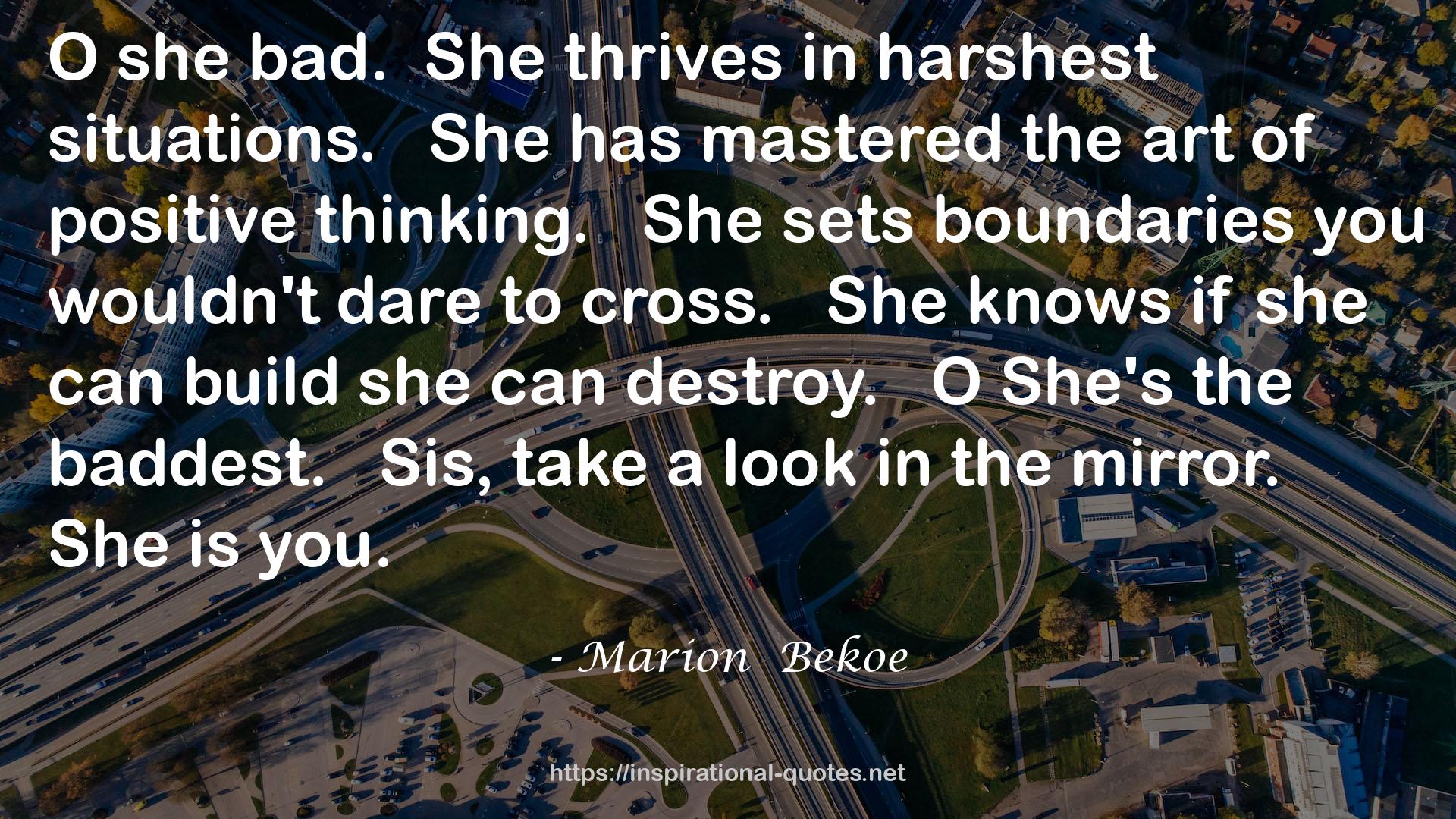 Marion  Bekoe QUOTES