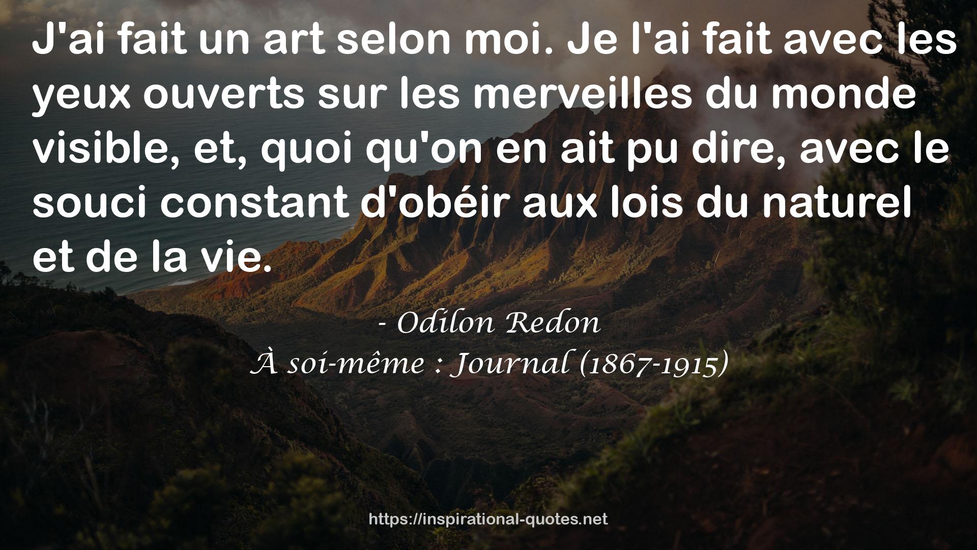 À soi-même : Journal (1867-1915) QUOTES