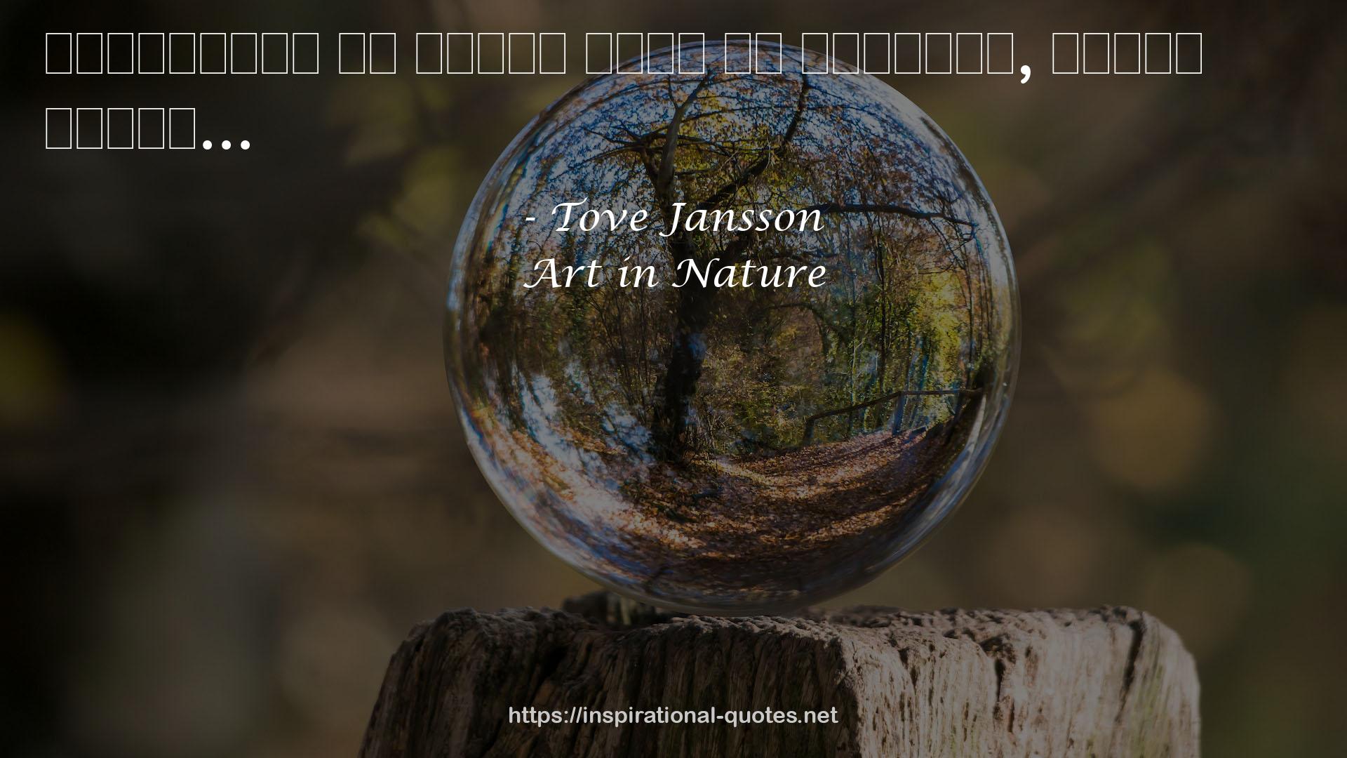 Art in Nature QUOTES