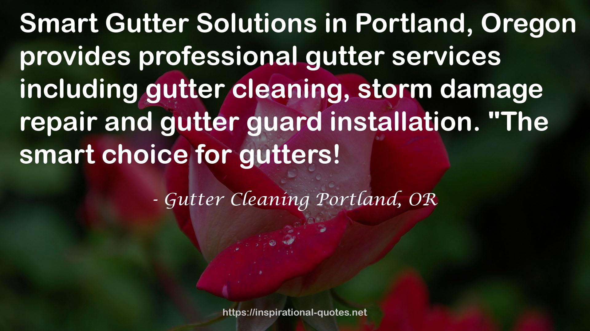 Gutter Cleaning Portland, OR QUOTES