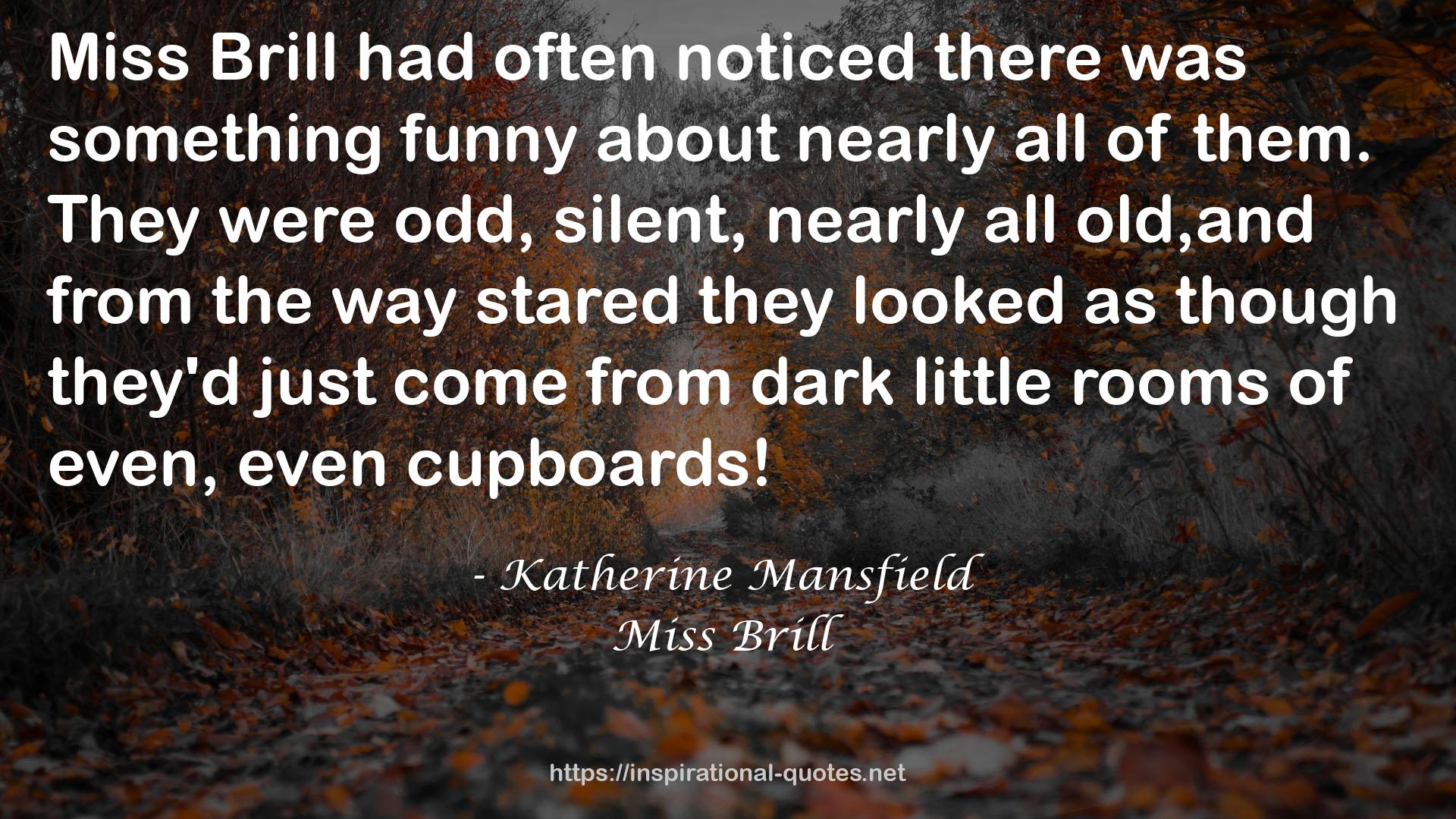Miss Brill QUOTES