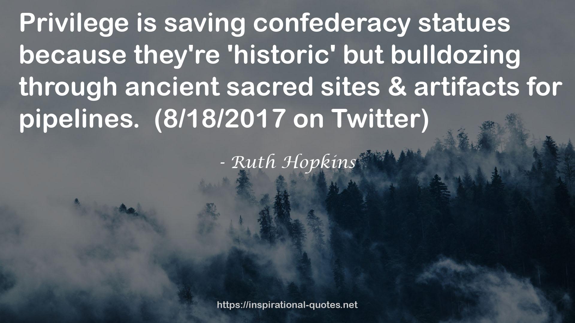 Ruth Hopkins QUOTES