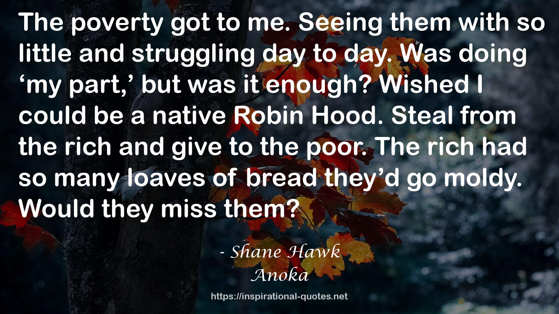 Shane Hawk QUOTES