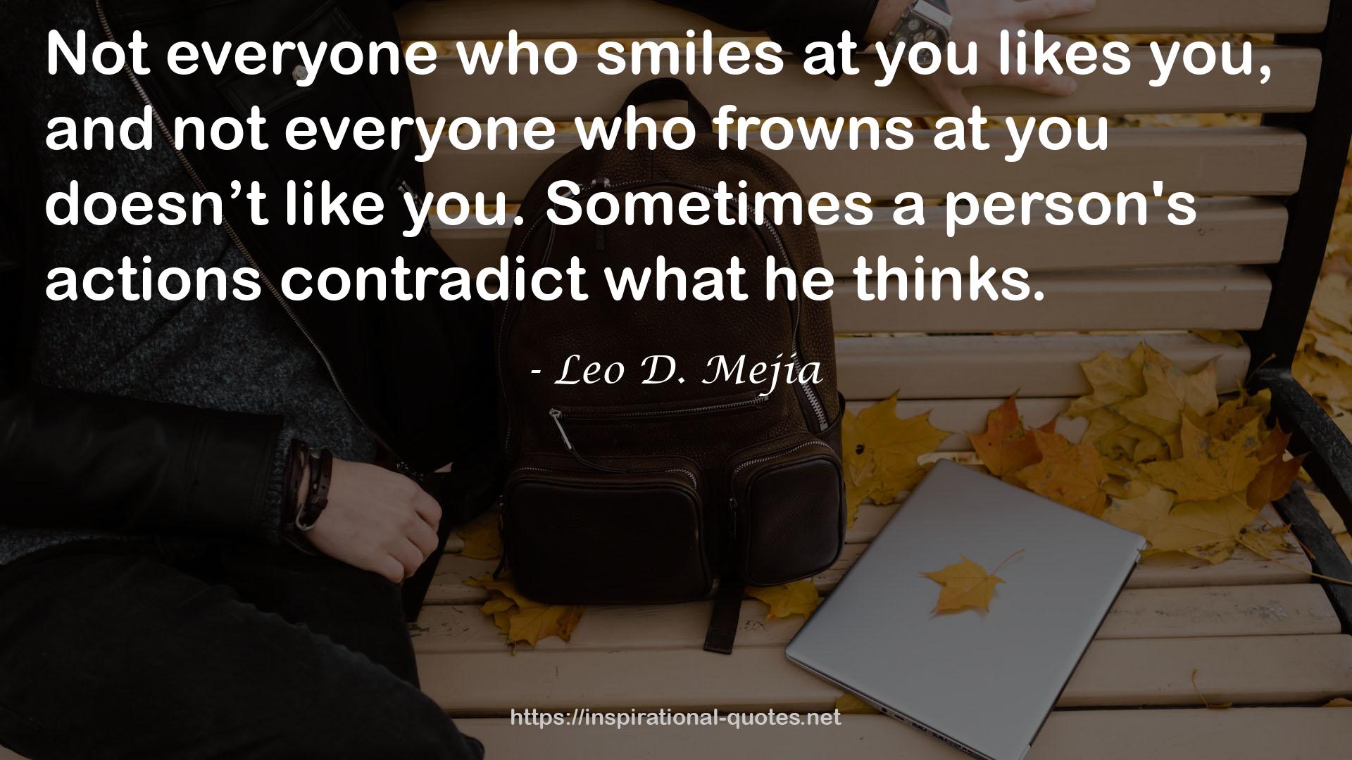 Leo D. Mejia QUOTES