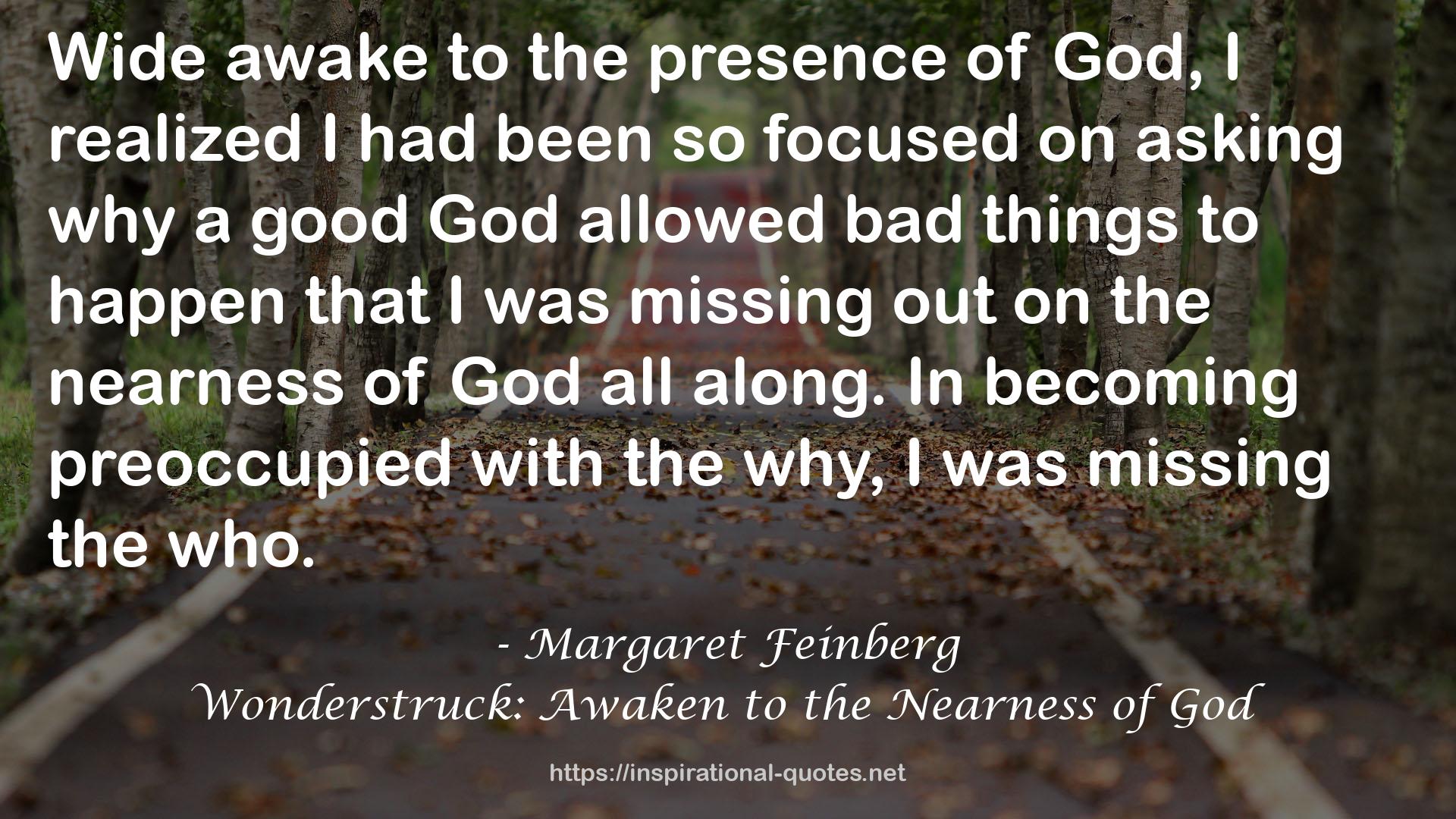 Wonderstruck: Awaken to the Nearness of God QUOTES