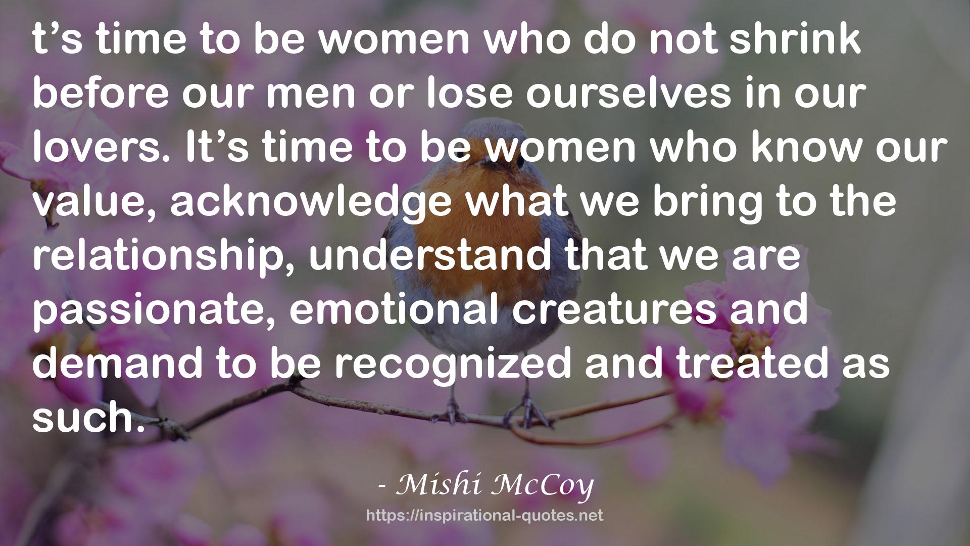 Mishi McCoy QUOTES