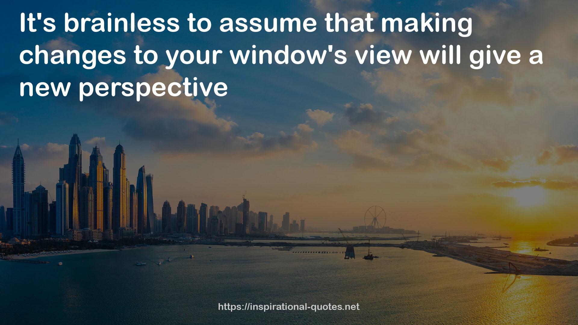 your window's view  QUOTES