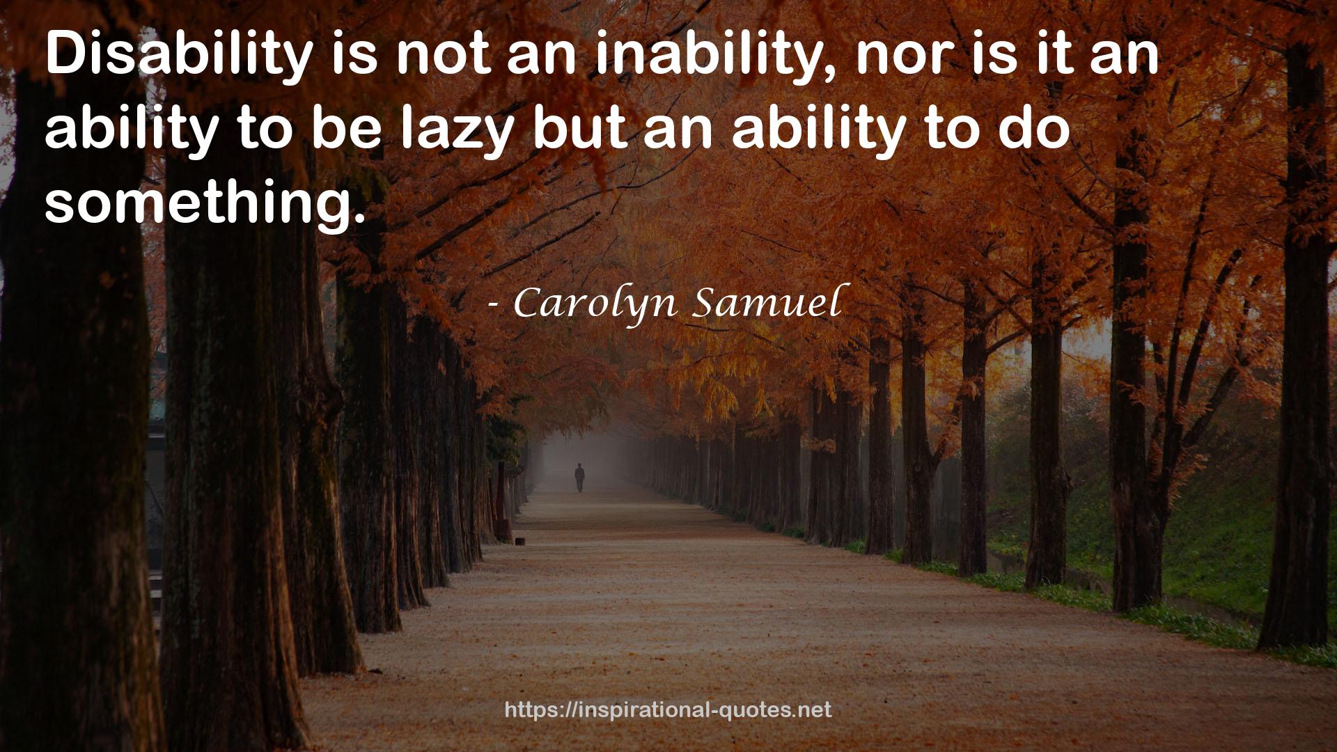 Carolyn Samuel QUOTES