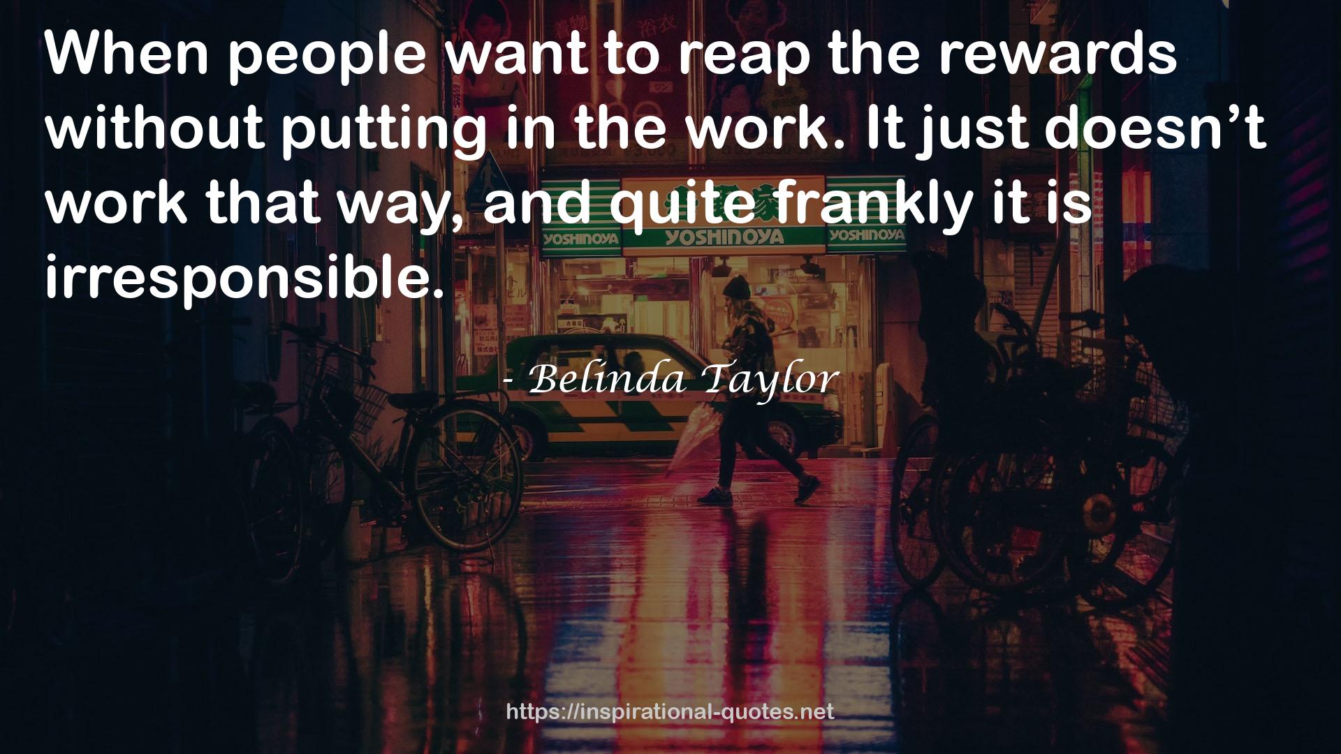 Belinda Taylor QUOTES