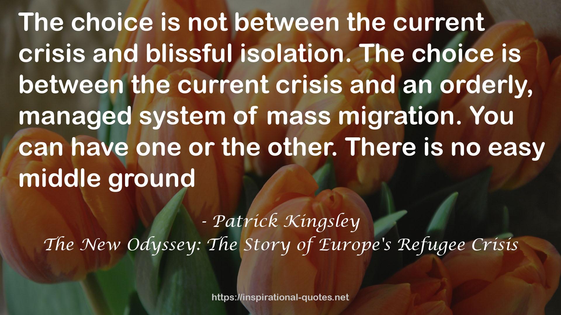 The New Odyssey: The Story of Europe's Refugee Crisis QUOTES